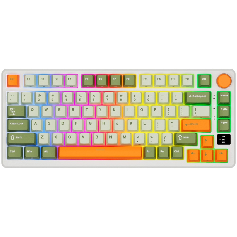 ROYAL KLUDGE RK-M75 Slate Cyan Gaming Keyboard Beige switch — 2