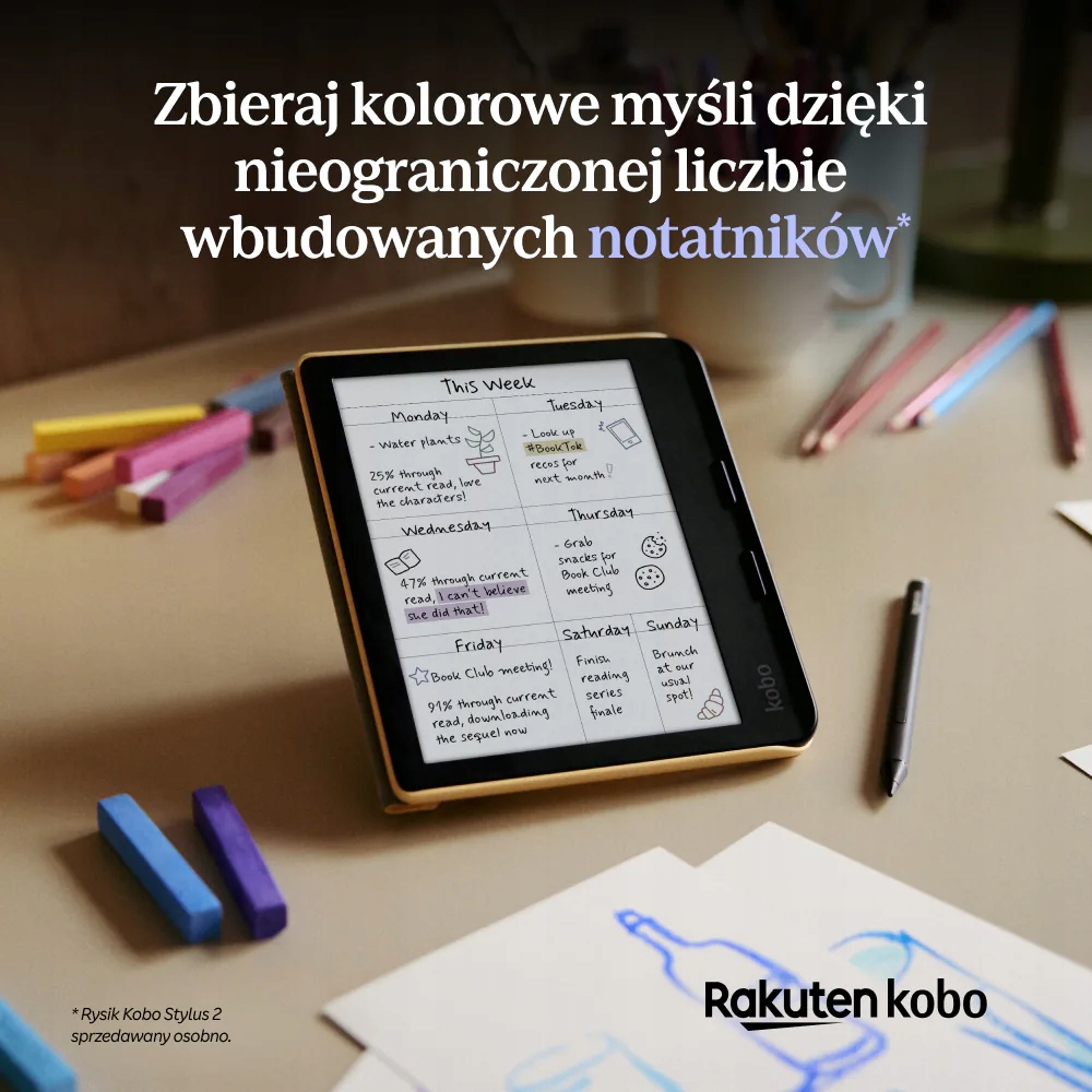 Czytnik Kobo Libra Colour Czarny Komunikacja Bluetooth Wi-Fi