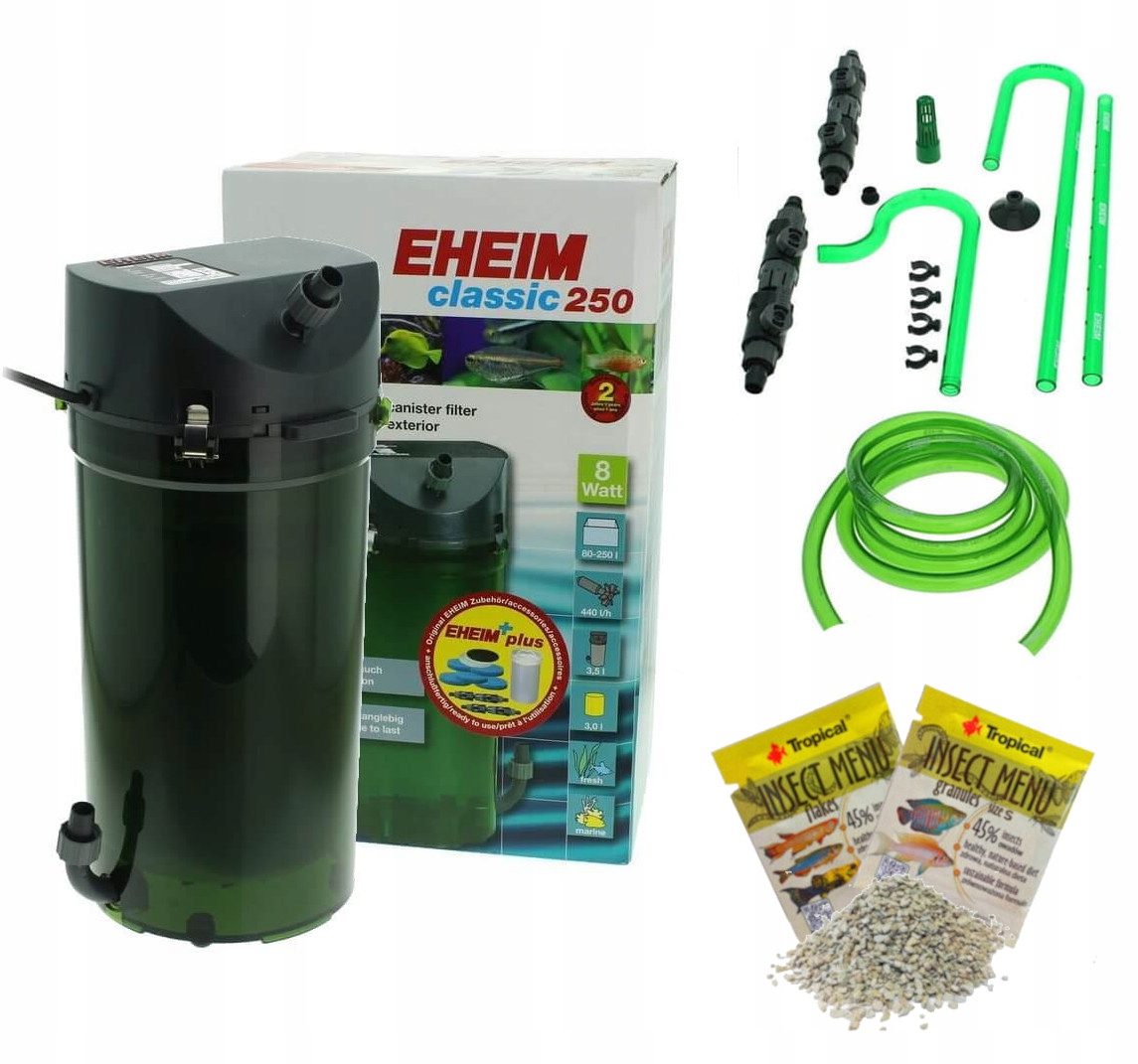 Eheim Classic 2213+ filtr do 250l wkłady zawory