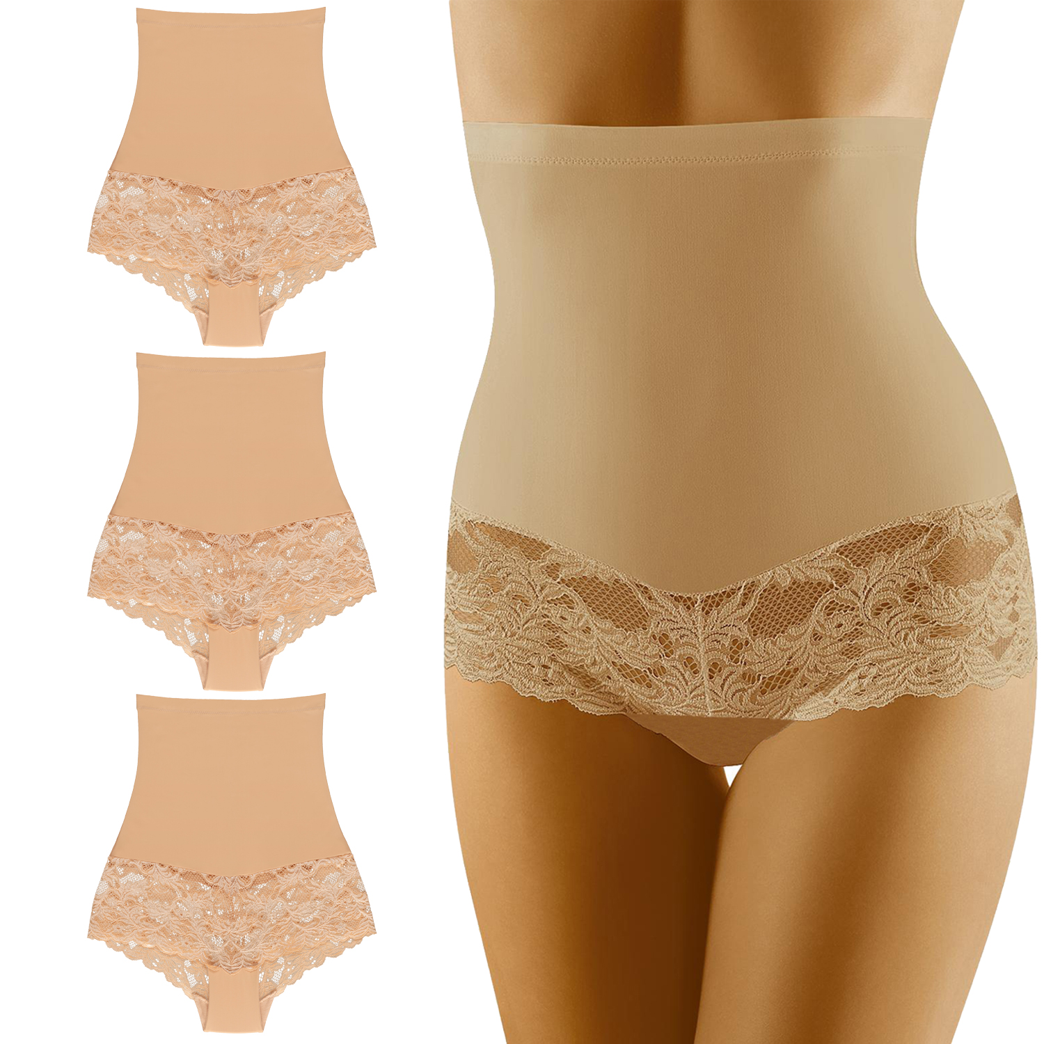 Wolbar Preciosa 3-pack Kalhotky Kalhotky Formující postavu S