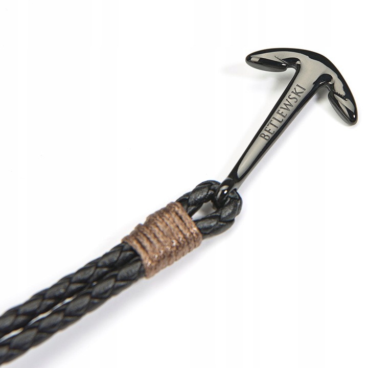 BRANSOLETKA DAMSKA SKÓRA RZEMYK KOTWICA BETLEWSKI Marka Betlewski