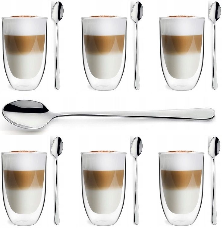 

Zestaw 6 Szklanki Termiczne Kawy Latte +6 Austin