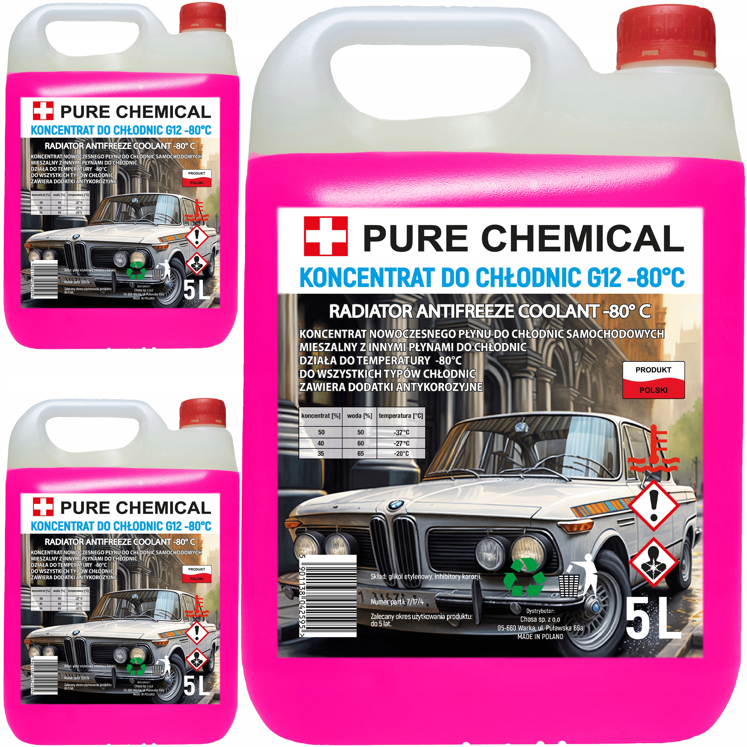 Koncentrát Kapaliny Pro Chladiče G12/G12+ -80°C 15 L