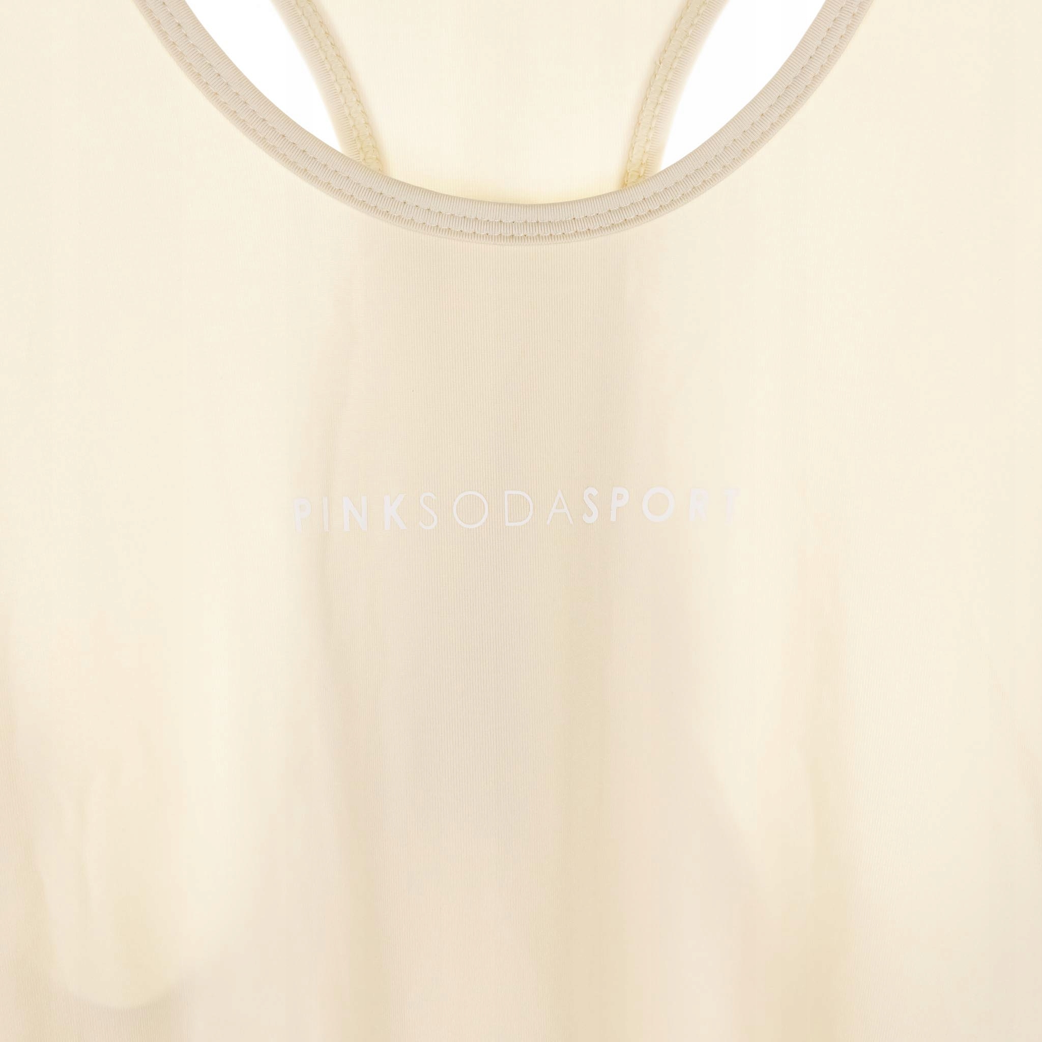 TOP DAMSKI PINK SODA SPORT KREMOWA BOKSERKA 40 Wzór dominujący bez wzoru