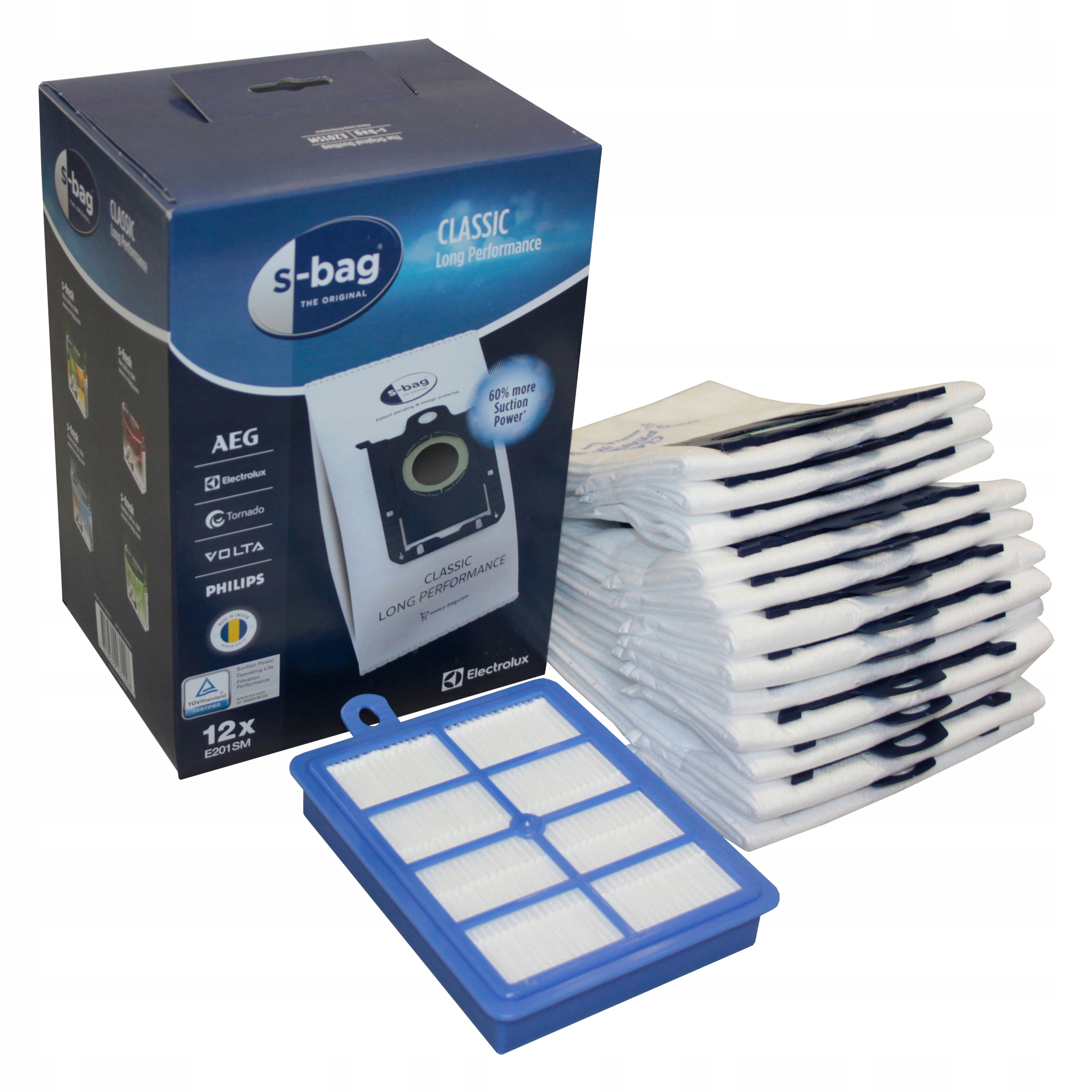 WORKI ODKURZACZA ELEKTROLUX SBAG ORIGINAL + FILTR Typ worka syntetyczny