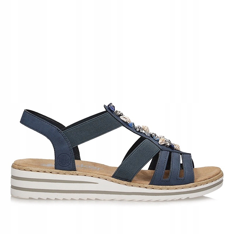 Stylové dámské sandály na platformě Rieker V0649-14