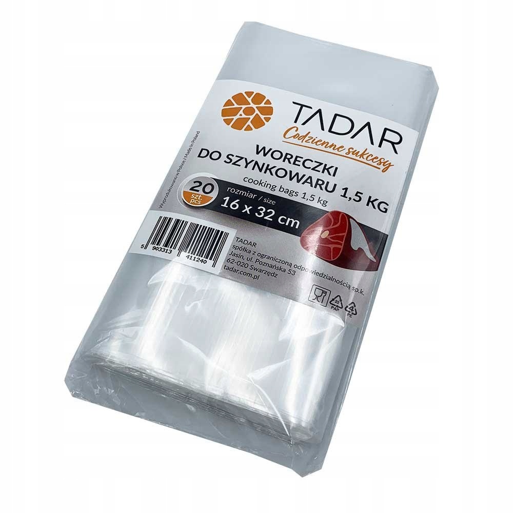 WORECZKI WORKI DO SZYNKOWARA ROBIENIA SZYNEK 1,5KG 40 SZT. MOCNE PREMIUM Marka Tadar