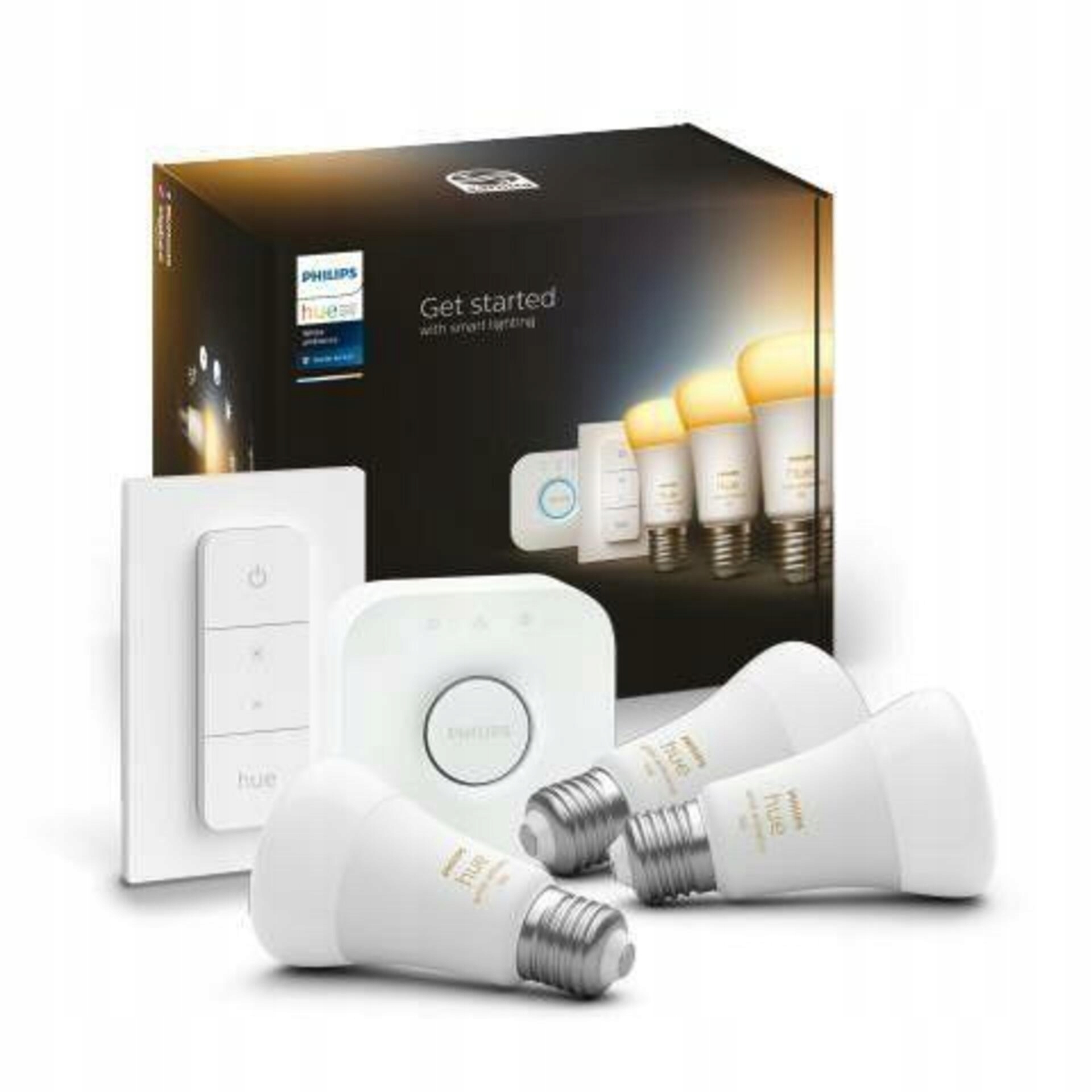 Philips Hue White Ambiance startovací sada E27 3×1100lm Bridge Switch
