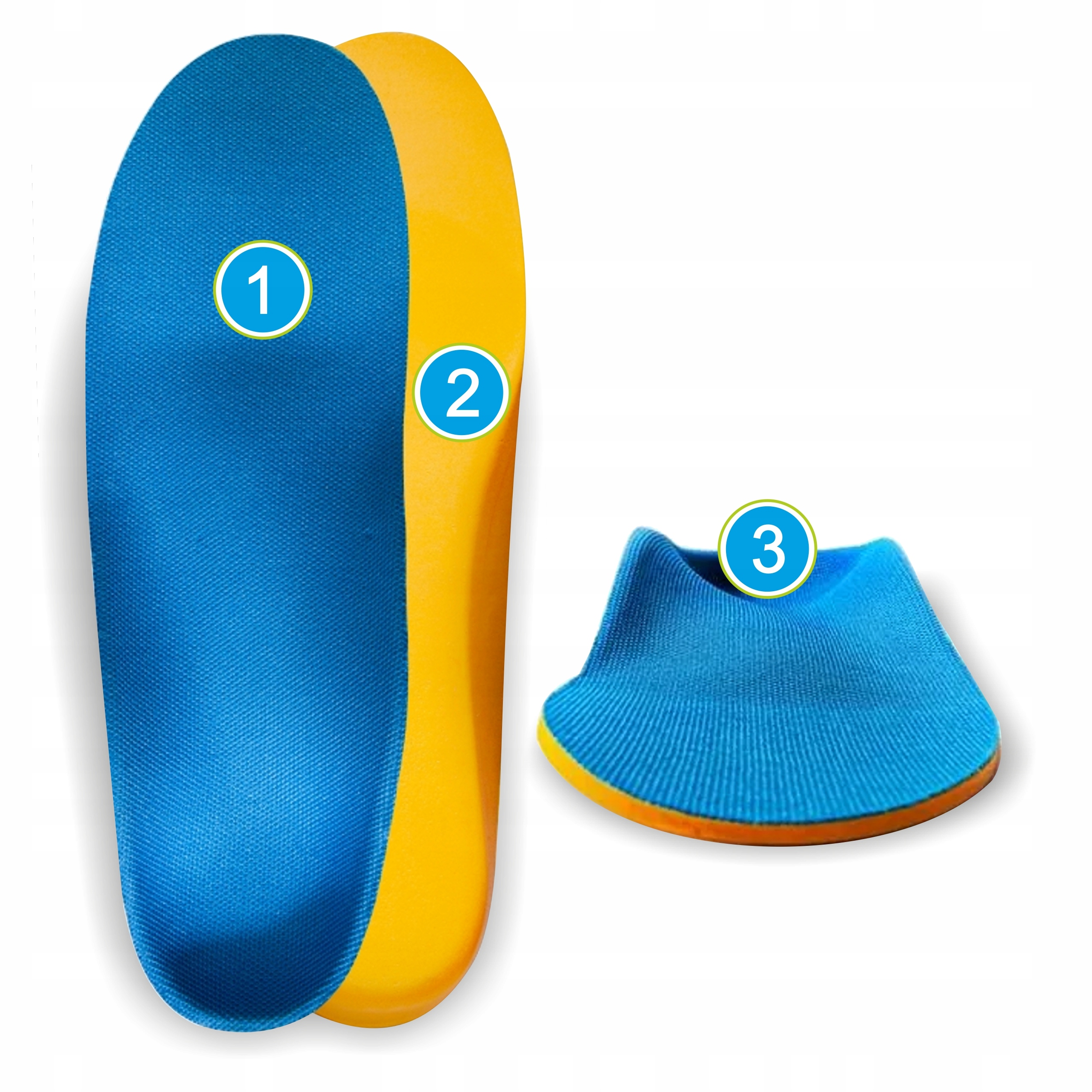 DZIECIĘCE WKŁADKI PROFILOWANE NA KOŚLAWOŚĆ STÓP PIĘT KOLAN SUPINUJĄCE 28/29 Rozmiar 29