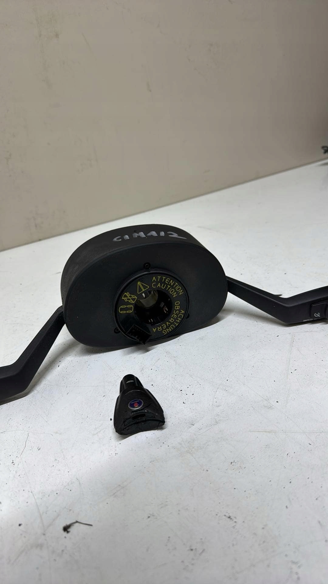 steering wheel levers and controls CIM saab 9-3 II + key 12769673 AA 2007 ESP