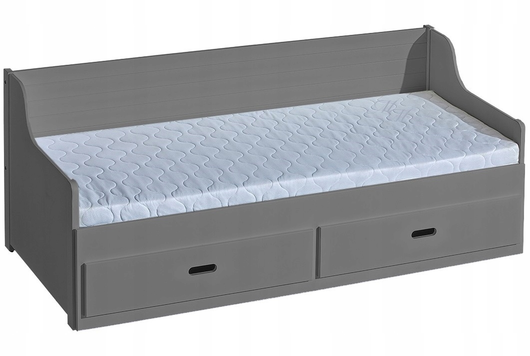meble łóżko wysuwne podwójne szare Szymon 80x200 Marka Dolmar