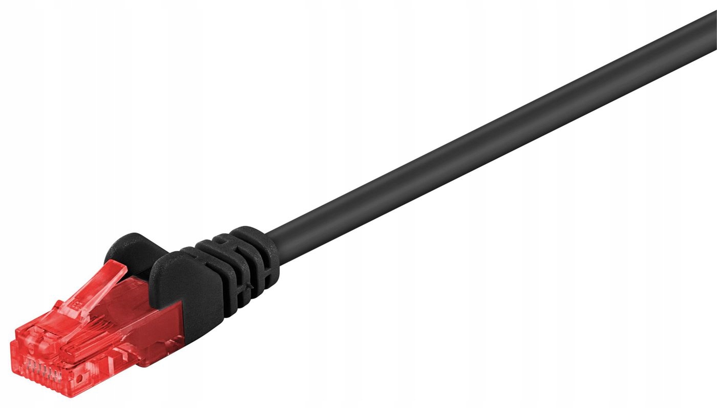 MicroConnect U/UTP CAT6 1M Czarny PVC