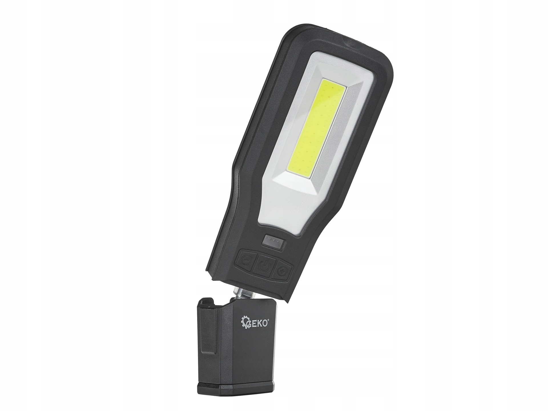 LAMPA WARSZTATOWA LATARKA AKUMULATOROWA LED COB 10W+5W 2000mAh MAGNES GEKO Marka Geko