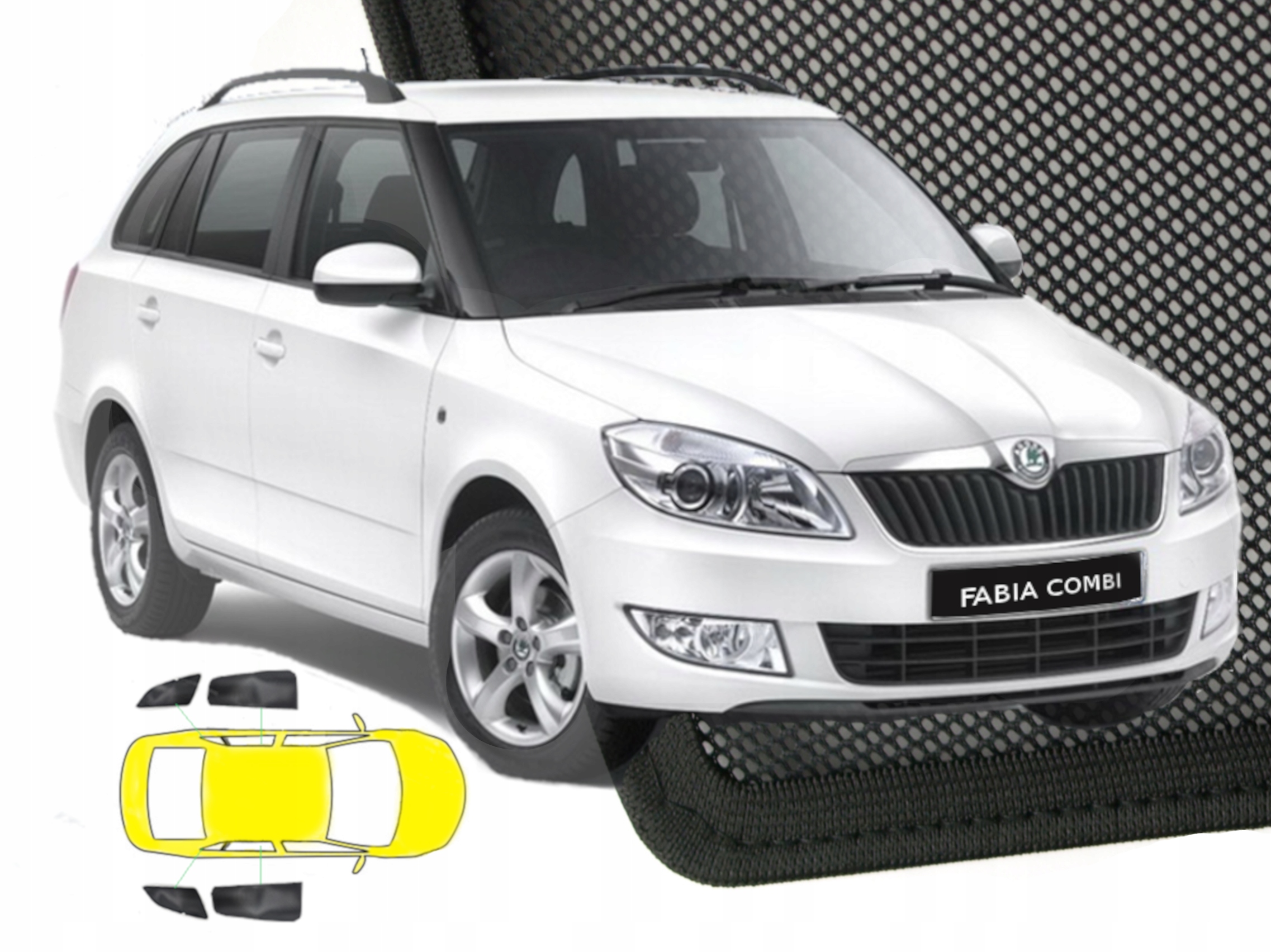Sluneční clony Škoda Fabia II kombi