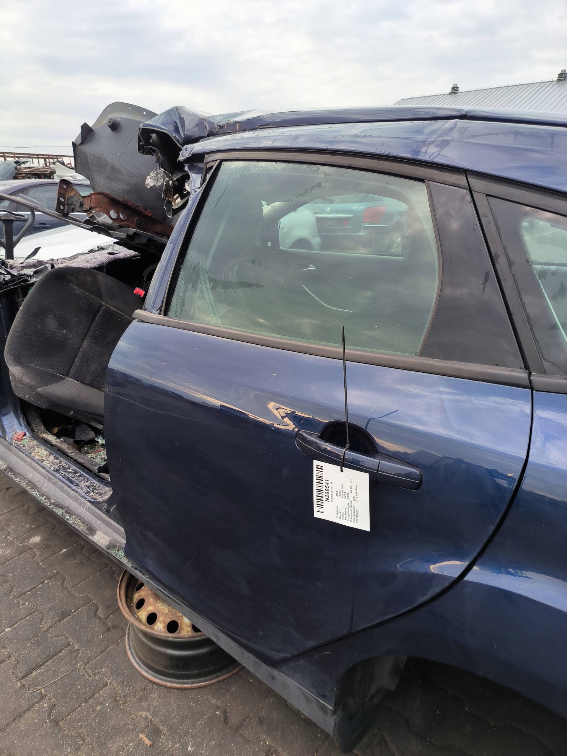 Tür links heck DYB (INK BLUE) FORD FOCUS MK3