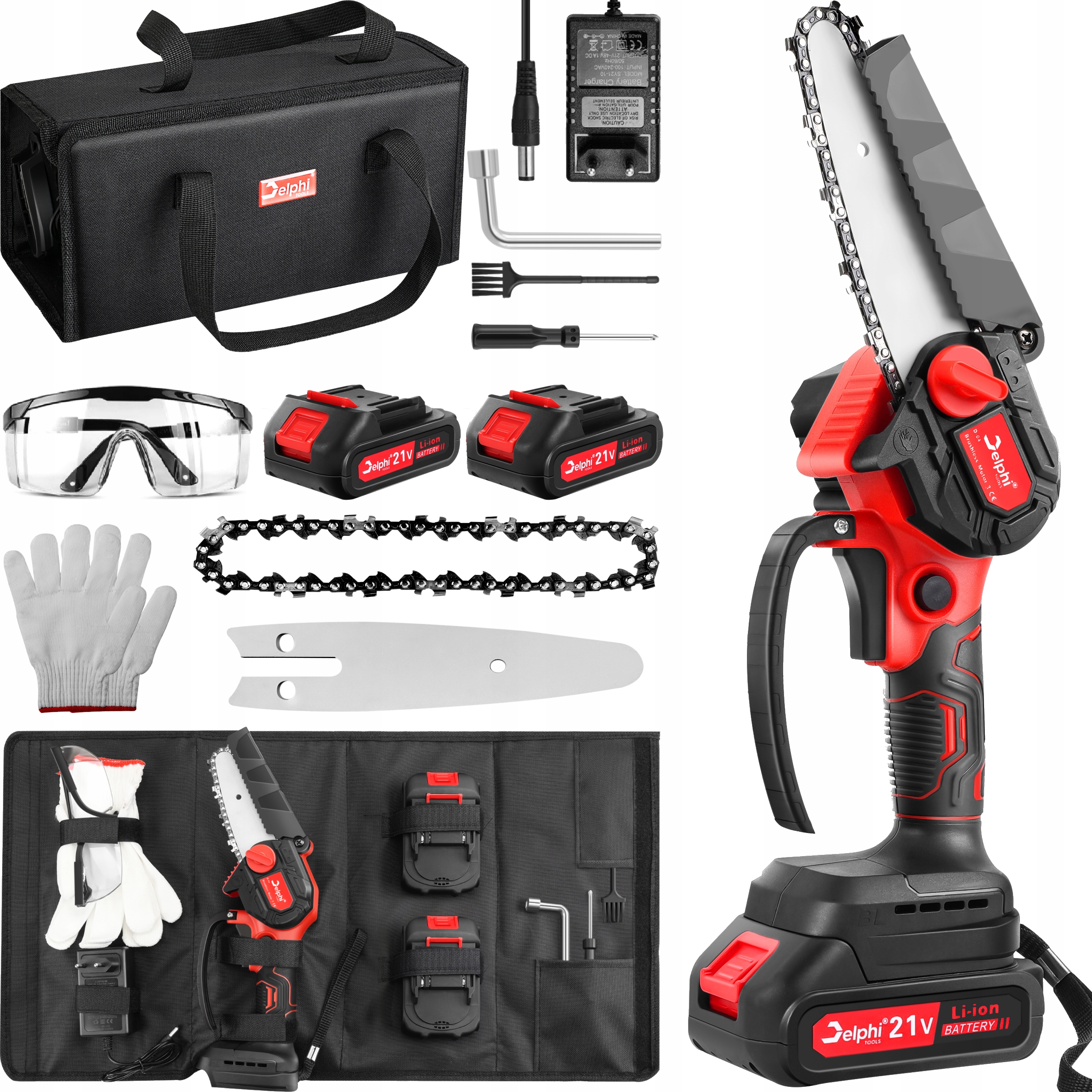 

Piła Łańcuchowa Akumulatorowa Bezszczotkowa 4" 21V