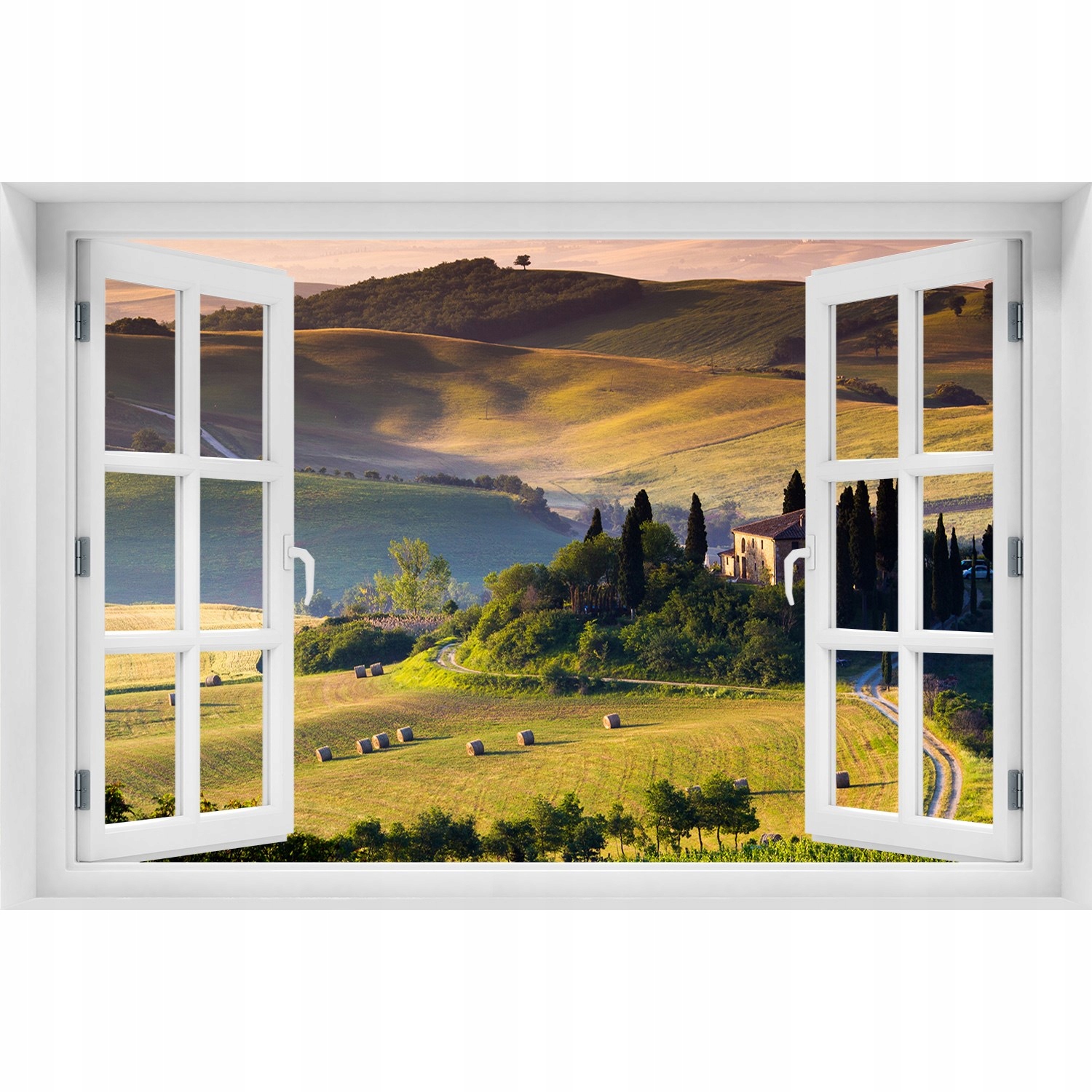 

3D Okno Naklejka na ścianę Toskania Włochy 150x100