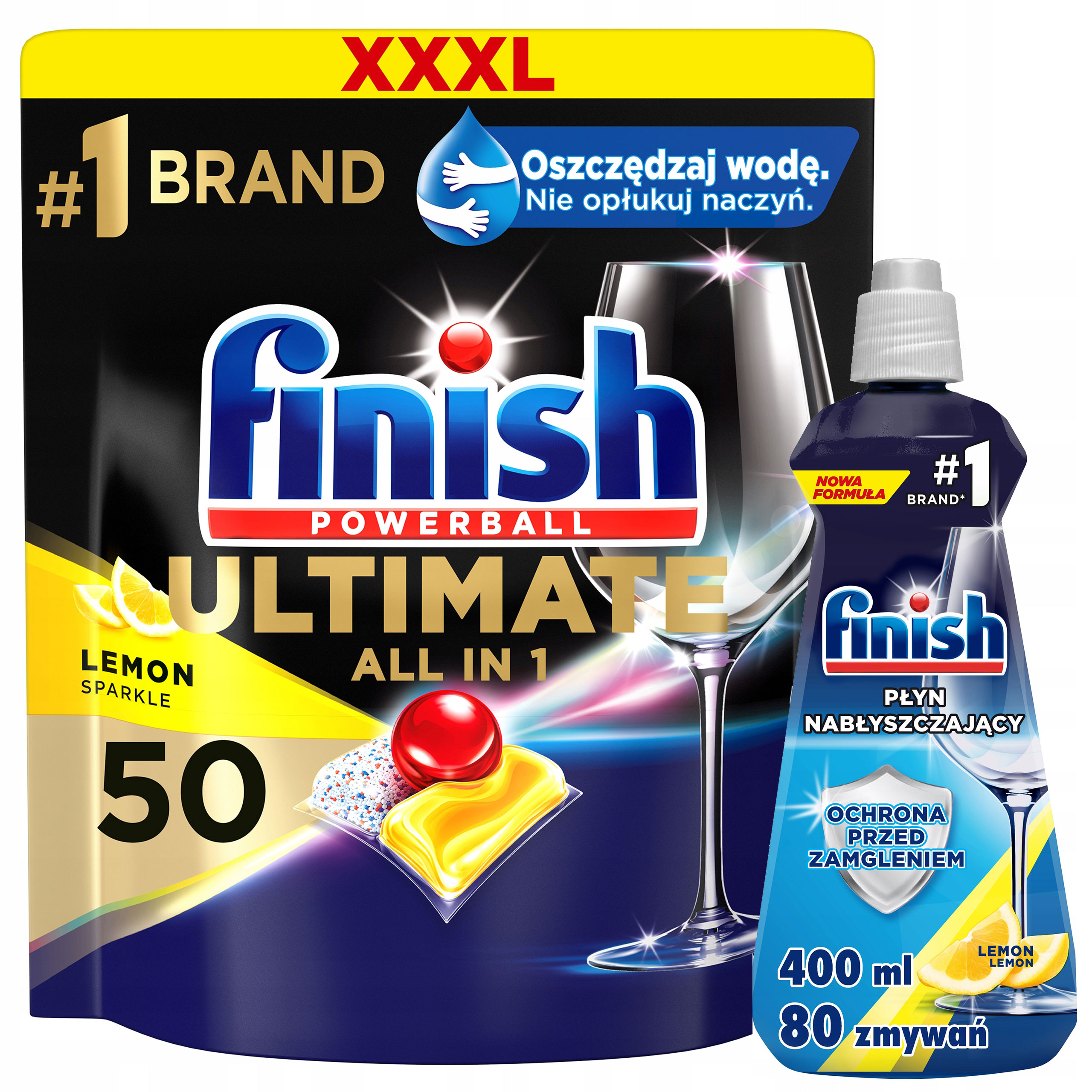 

Finish 50 Lemon Ultimate Aio Nabłyszczacz 400ml