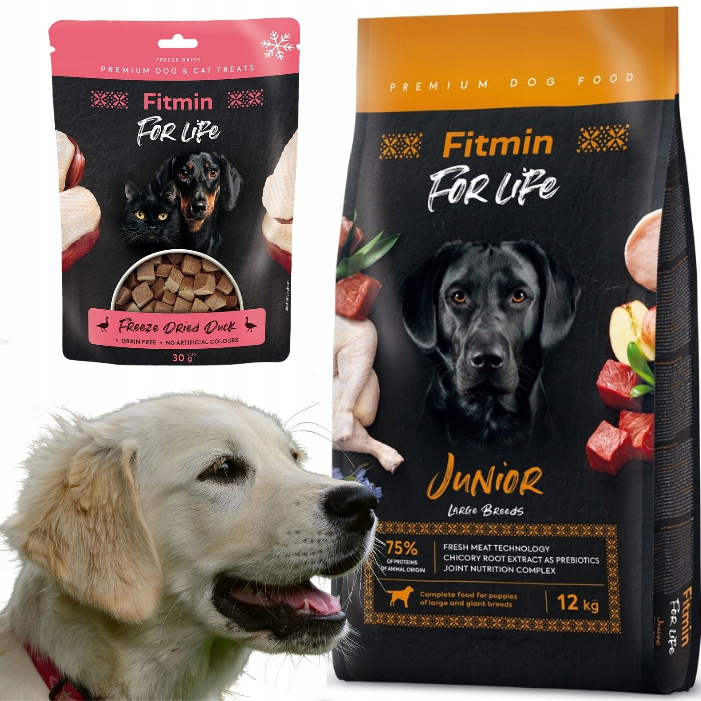 Fitmin For Life Junior Large 12kg karma przysmak dla psa