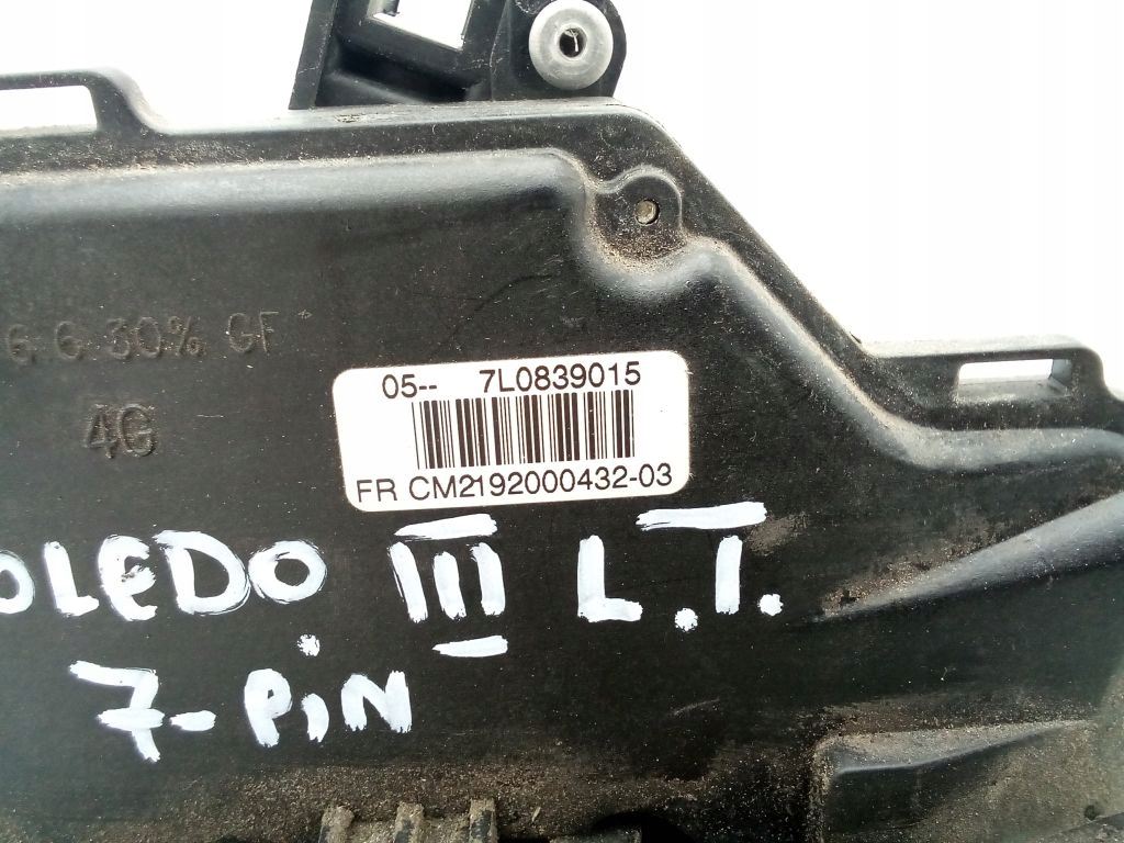 Seat Toledo III 3 lock left rear part rear 7 PIN 7L0839015