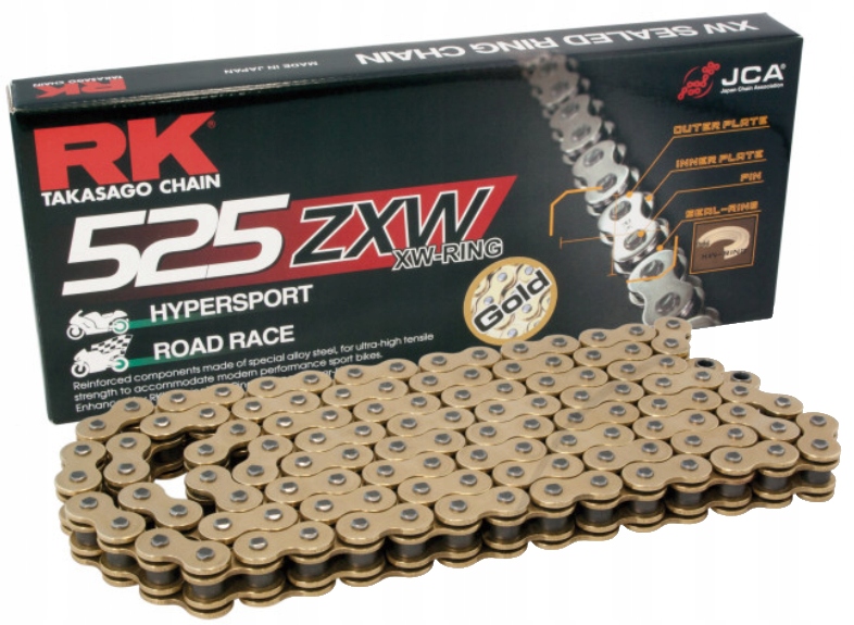 Hnací řetěz RK525ZXW/122 Yamaha MT-09 850