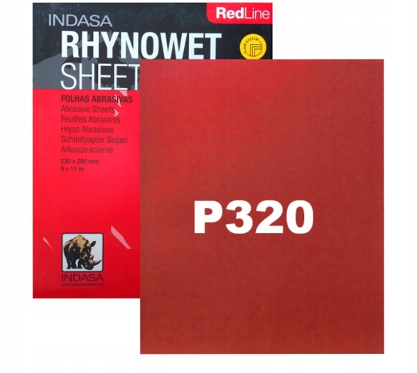 P320 Papier Wodny Indasa Rhynowet Papier wodny REDLine 320