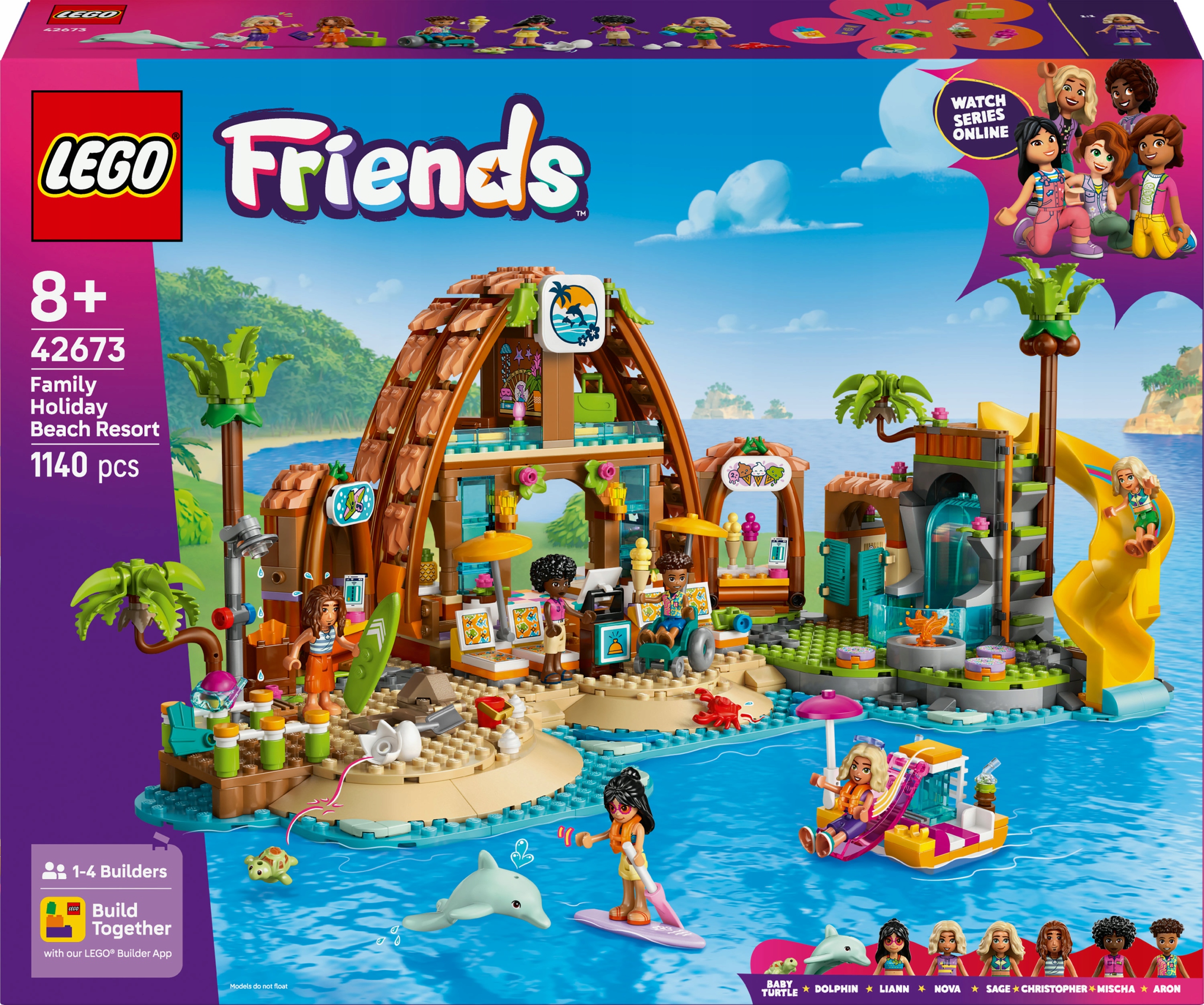 Lego Friends Rodzinne wakacje na plaży 42673