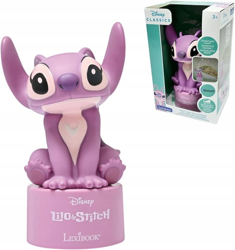 Disney Stitch Angel – Lampička A Reproduktor V Jednom