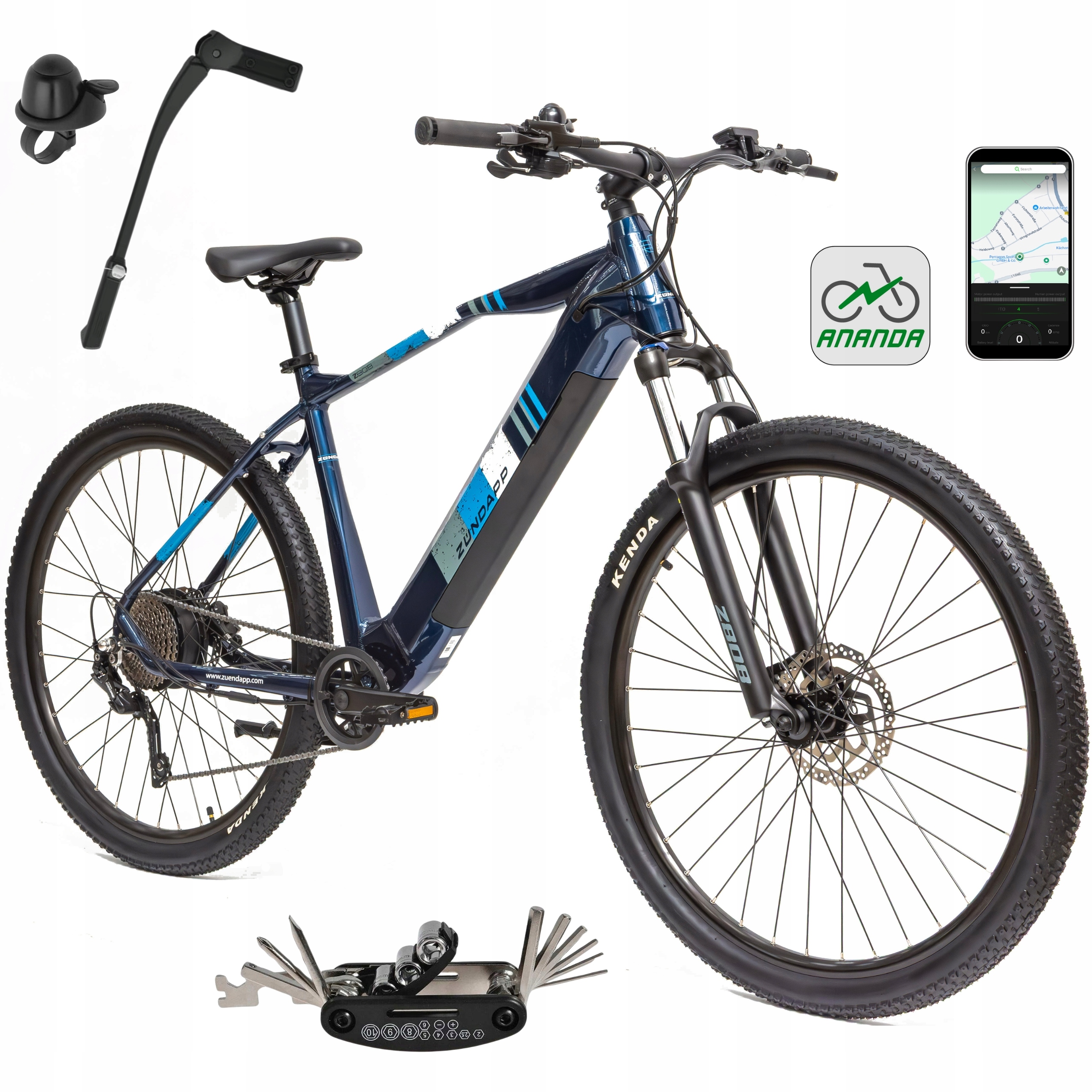 Rower Elektryczny Męski Damski Górski 29" Mtb Shimano Deore 2025 Aplikacja