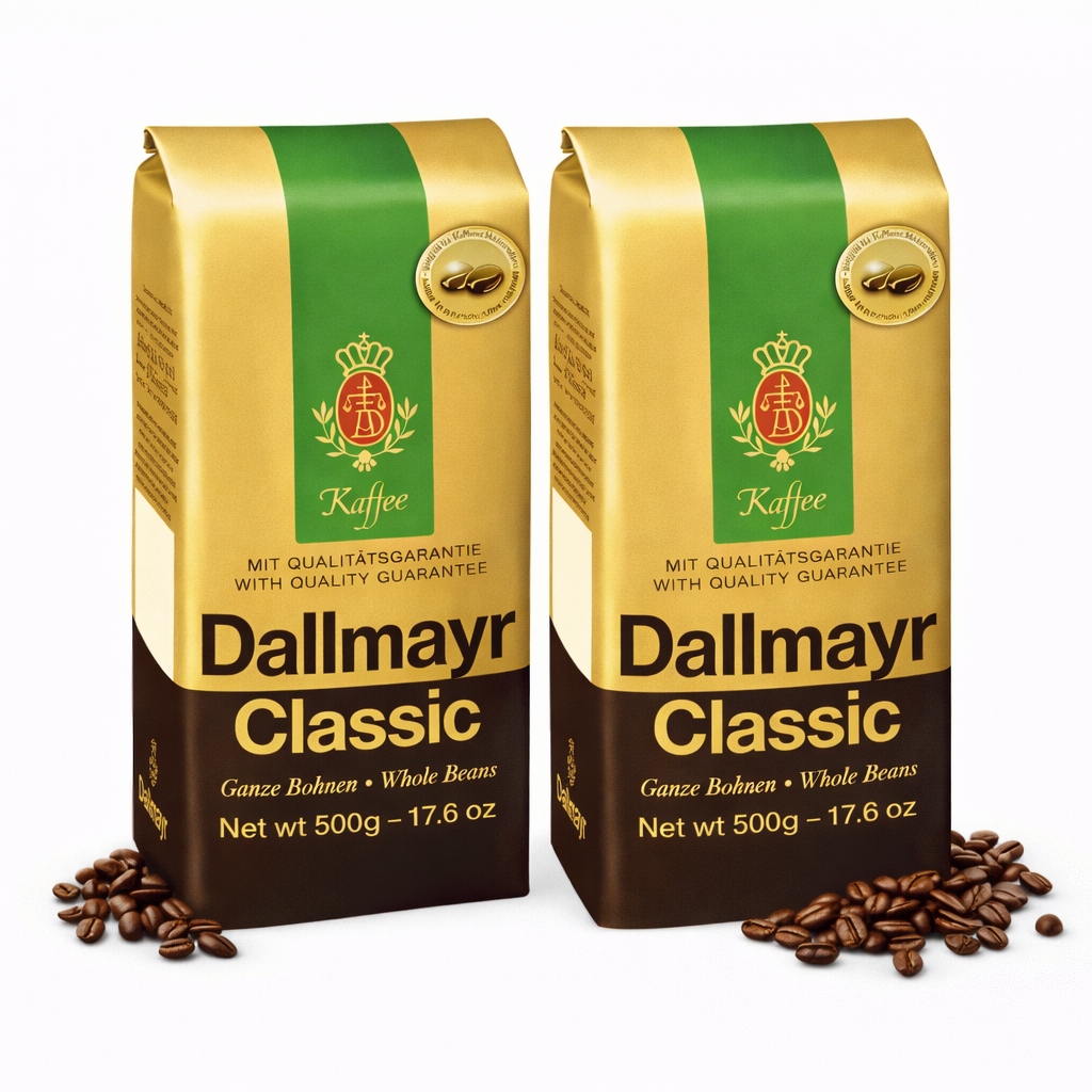 Káva zrnková Arabica Dallmayr Classic 500 g jemná, aromatická