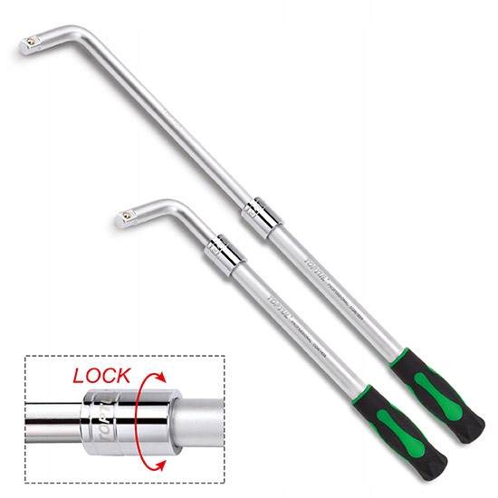 Klíč Na Kola Teleskopický Univerzální 1/2'' 350-600 mm Typ L Silný Toptul