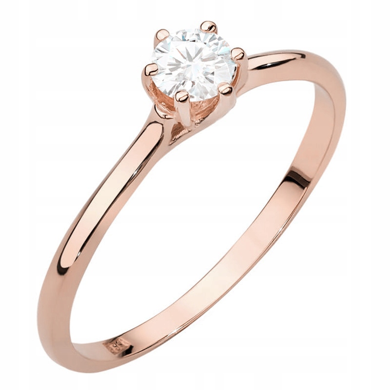 Zlatý Prstýnek pr. 585 14k Laboratorní diamanty 0,21ct