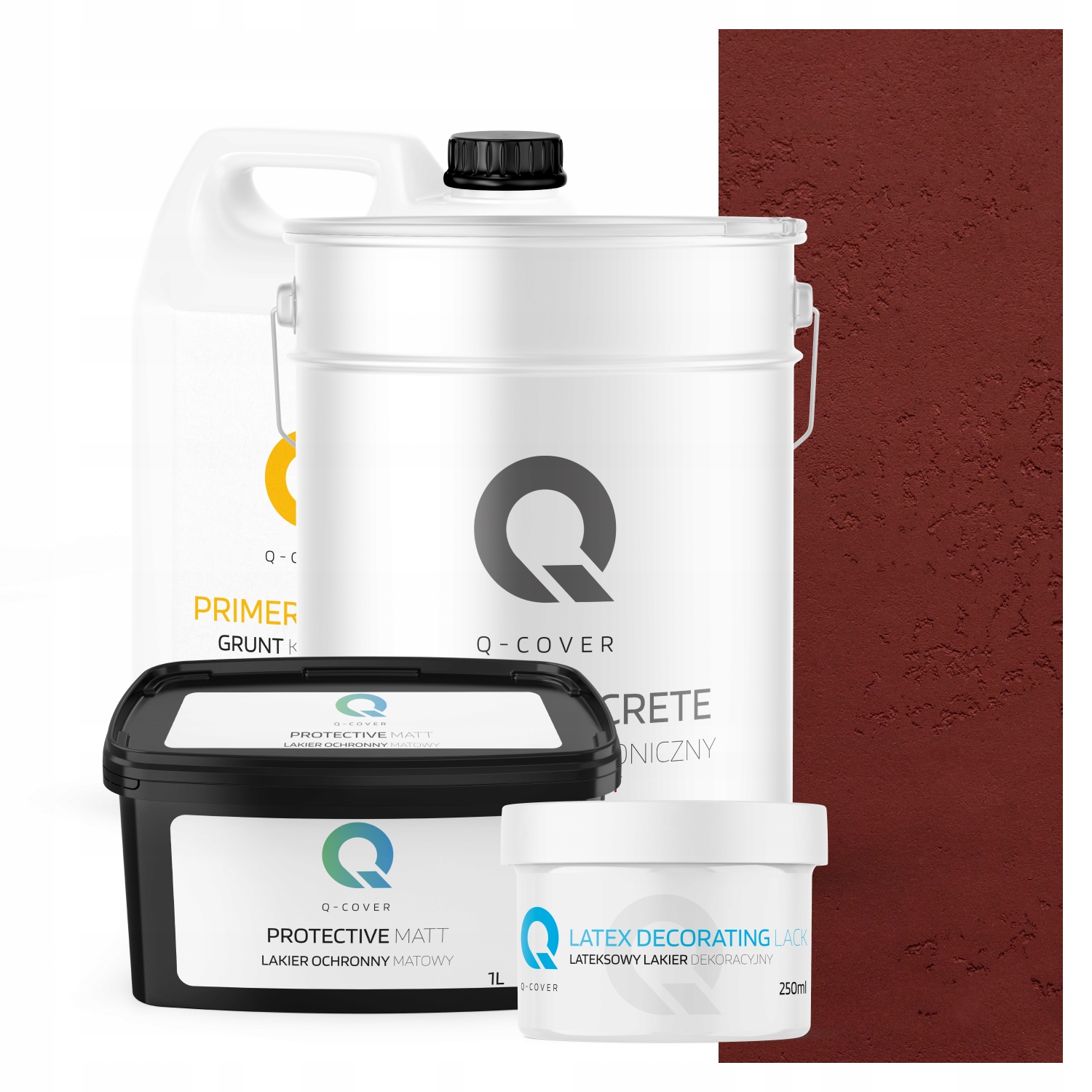 Architektonický Vnitřní Beton Sada Vínová H3110 Komplet Na 10 m2