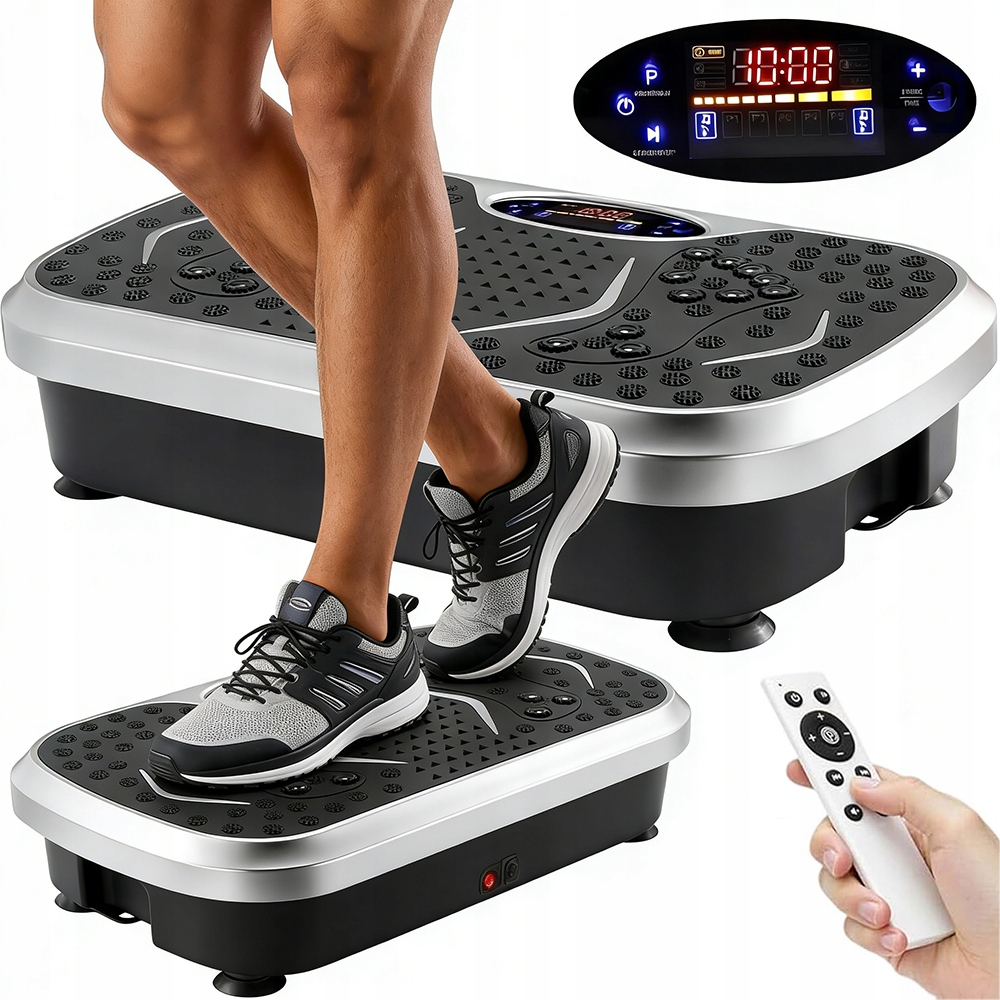 Vibrační Plošina Pro Spalování Tuků S Led Displejem A Gumami