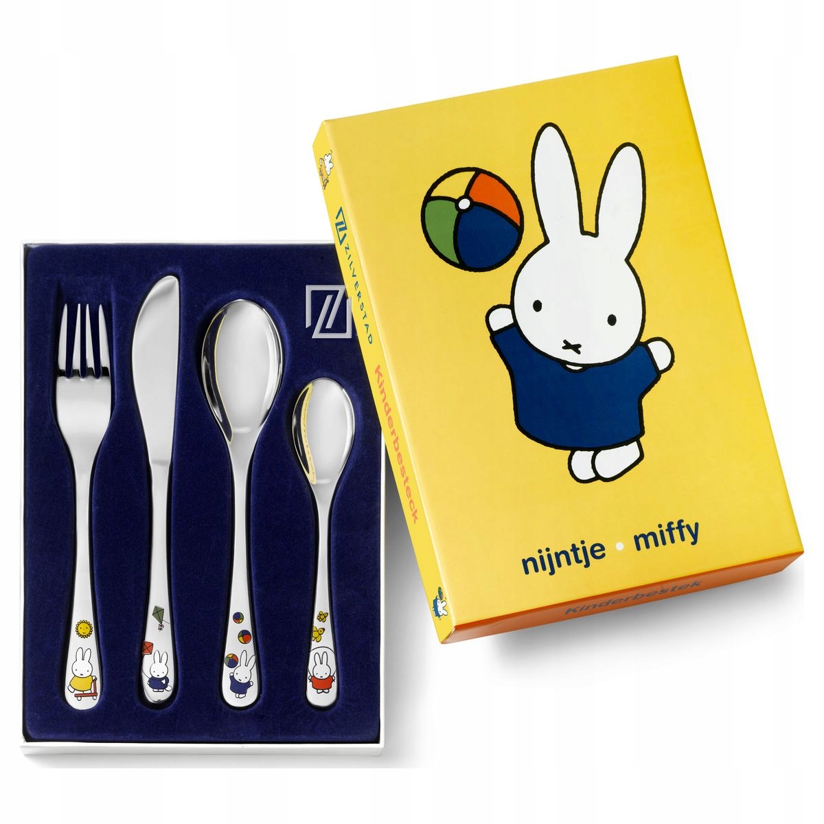 Zestaw sztućców 4 częściowy Miffy