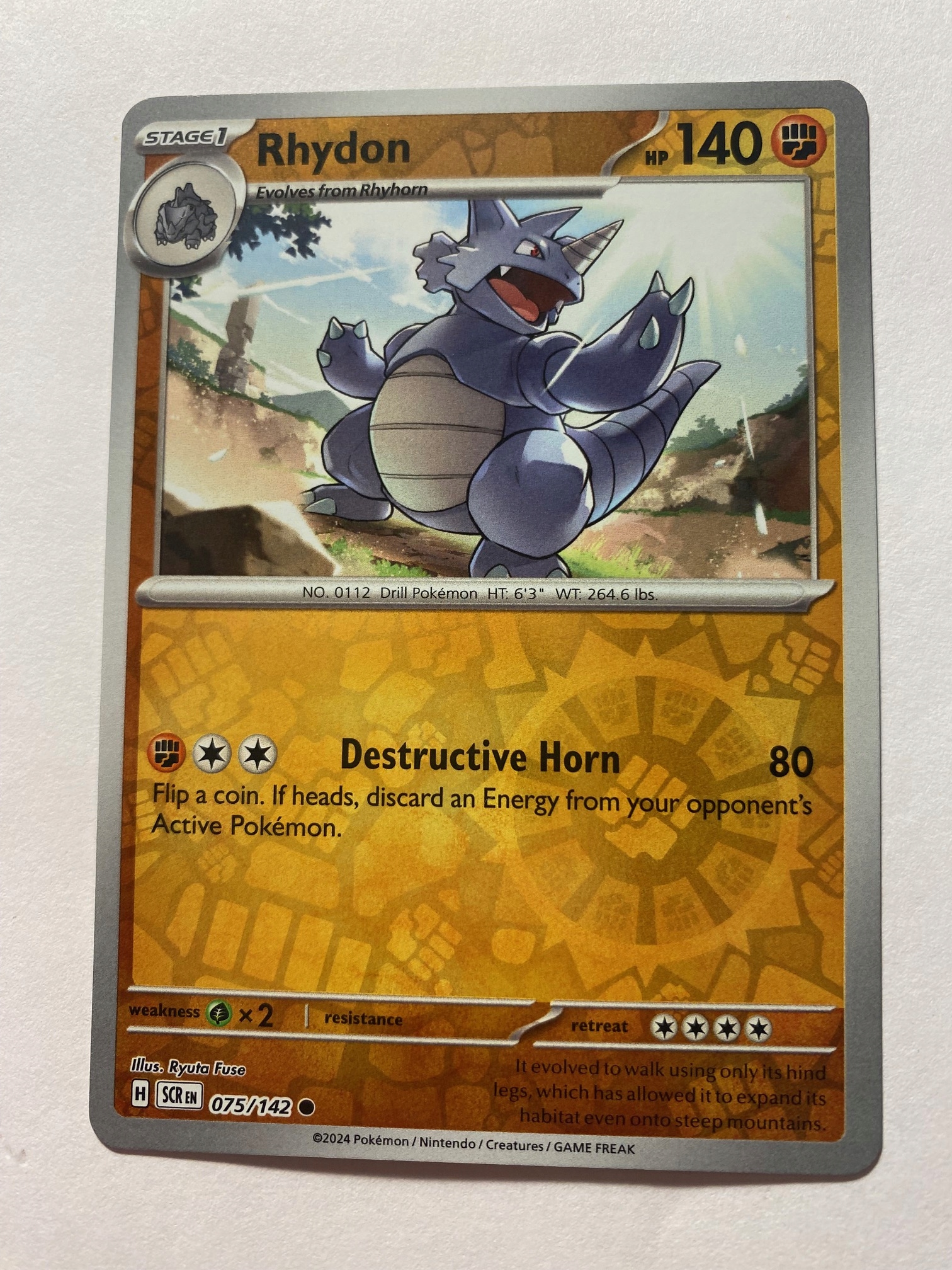 Stellar Crown Reverse 075/142 Rhydon