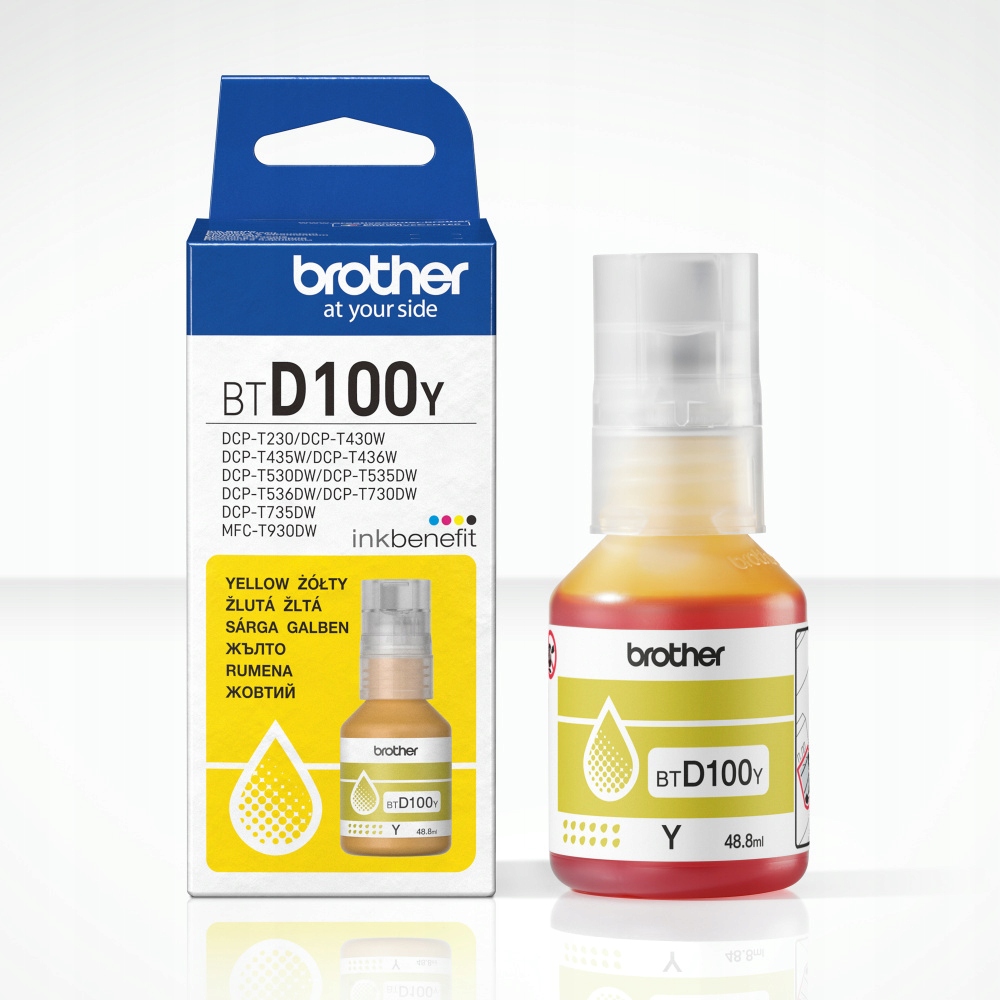 Tusz Brother BTD100Y żółty (yellow)