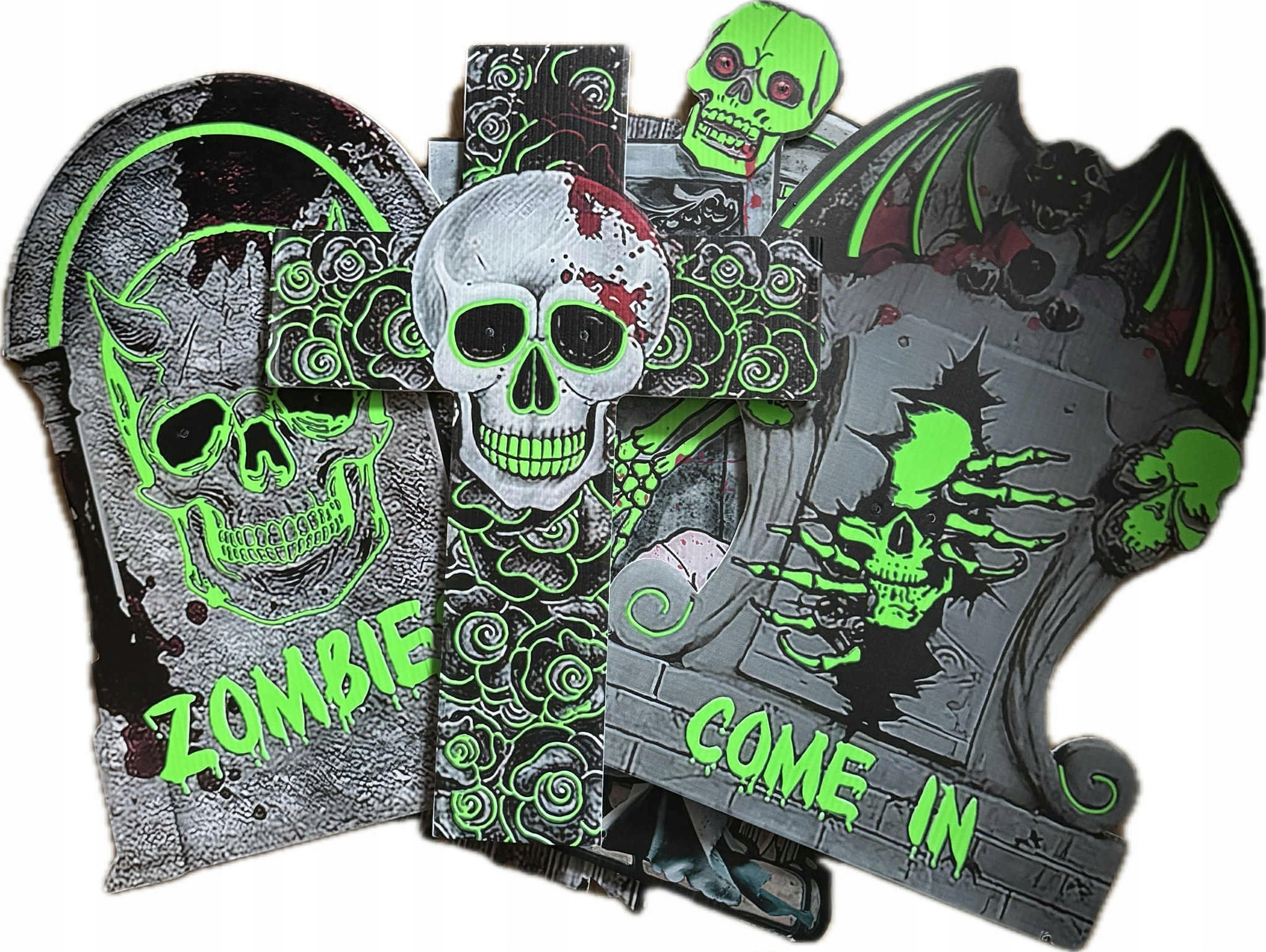 Halloweenské dekorace 6 Ks Různé Strašidelné