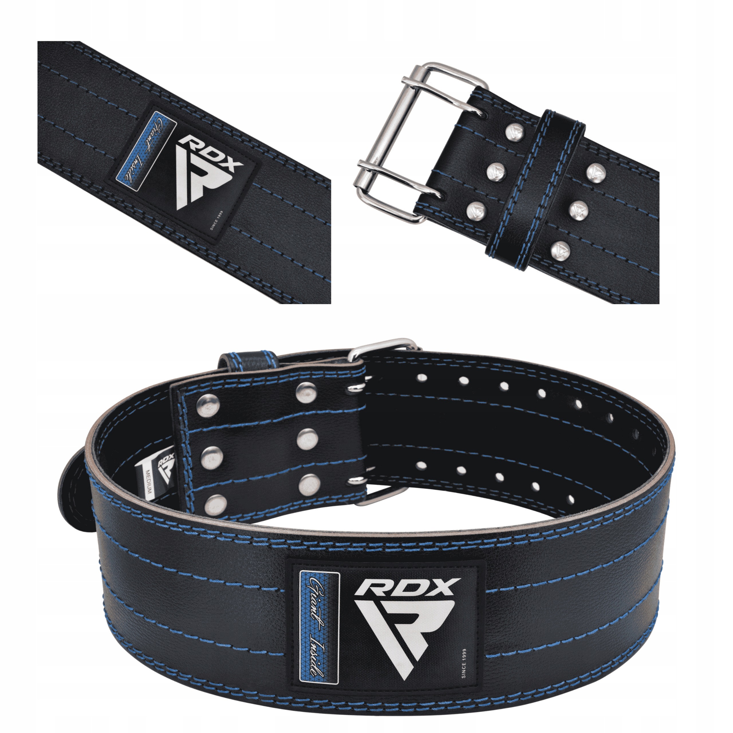 Kožený Kulturistický Pás Rdx RD1 S Pre Posilovanie Pevný