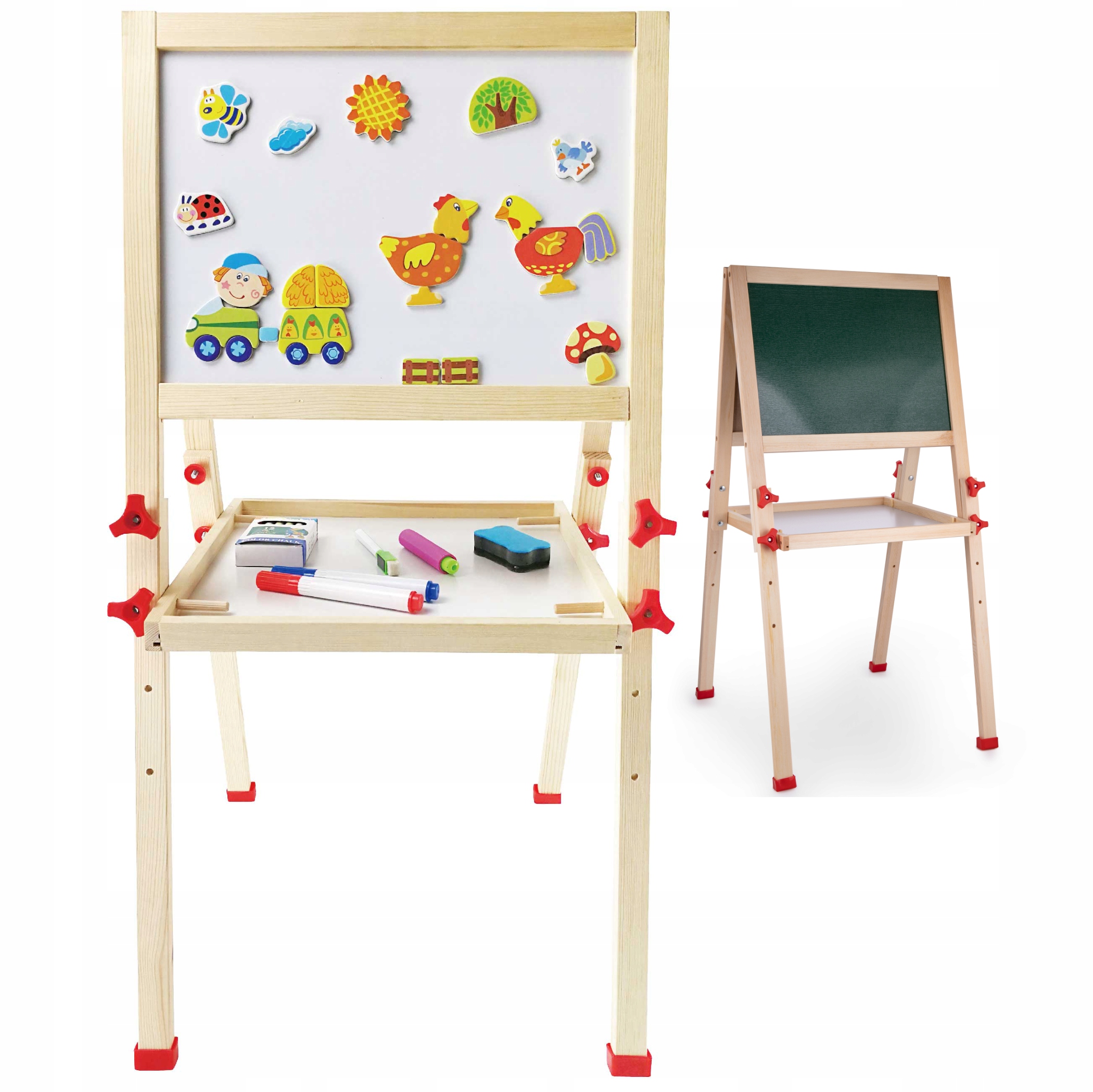 

Drewniana Tablica Magnetyczna Kredowa