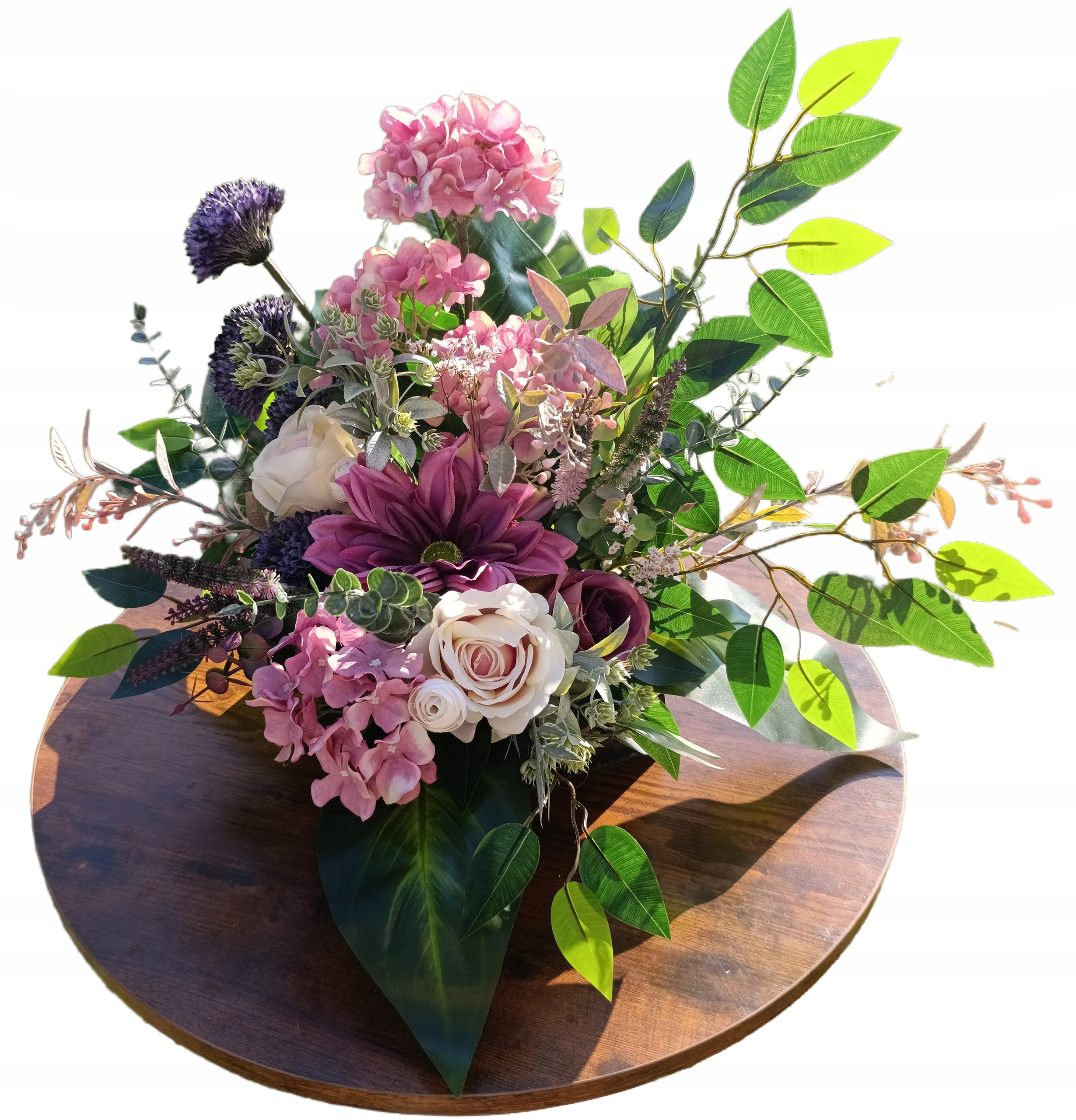 Svazek Dekorace Velký Kompozice Hrob Hřbitov Umělé Květy S Podstavcem