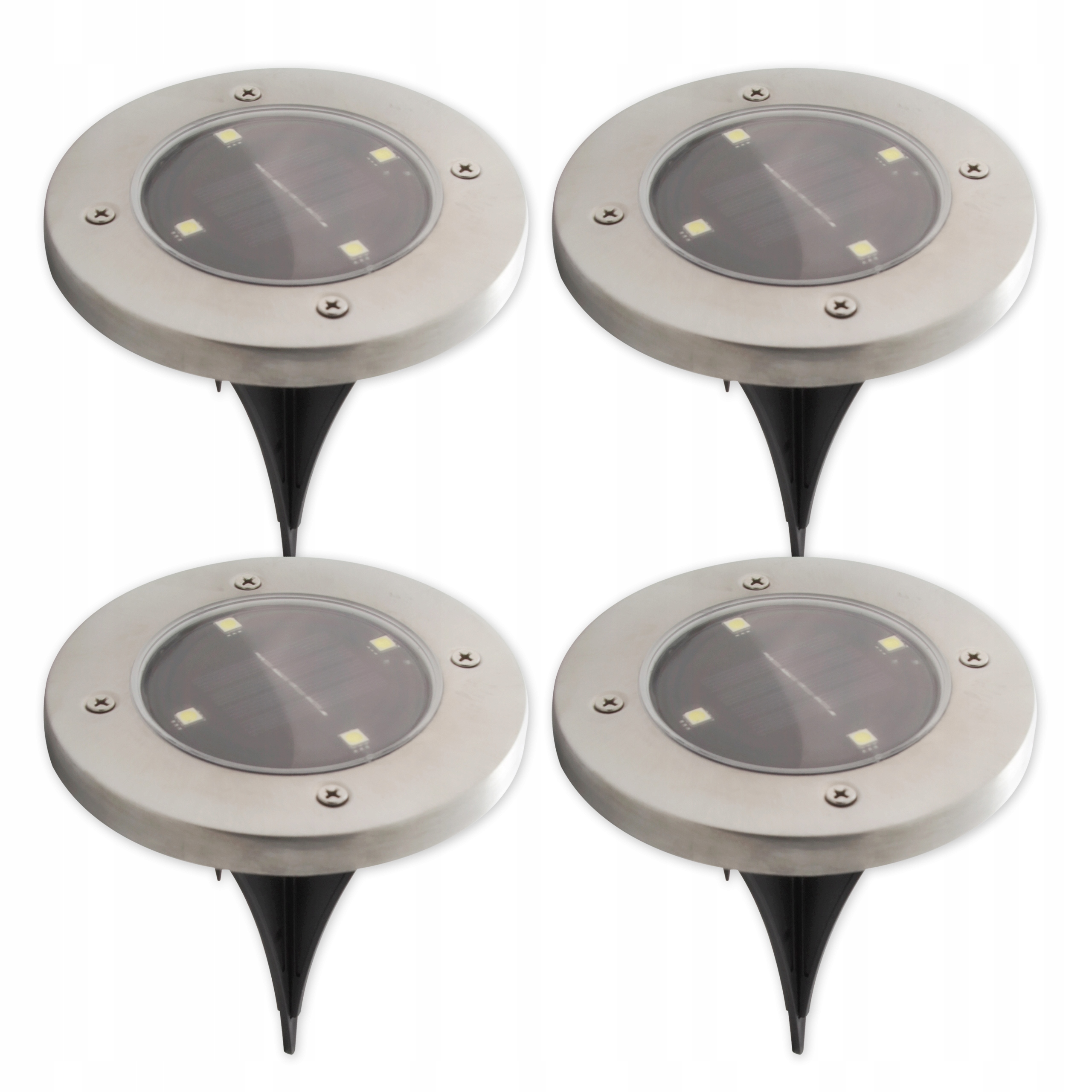 

4x Lampa Led Solarna Czujnik Ogrodowa Zewnętrzna