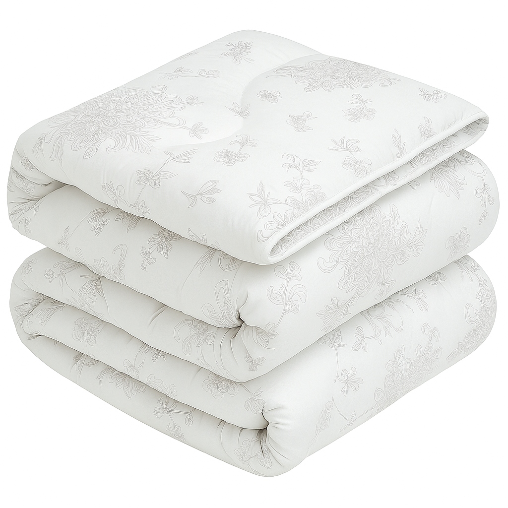 Přikrývka 160 x 200 cm květiny celoroční lehká antialergická Premium Česká republika