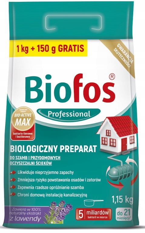 

Biofos Bakterie Do Szamb I Oczyszczalni 1kg+150g