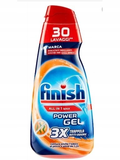 Levně 2x Finish, All in 1, Gel do myčky proti ošklivým pachům, 600 ml