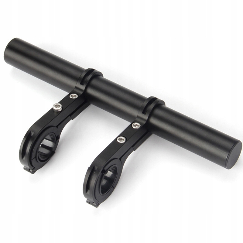 Uchwyt rowerowy przedłużenie kierownicy czarny aluminium 20 cm