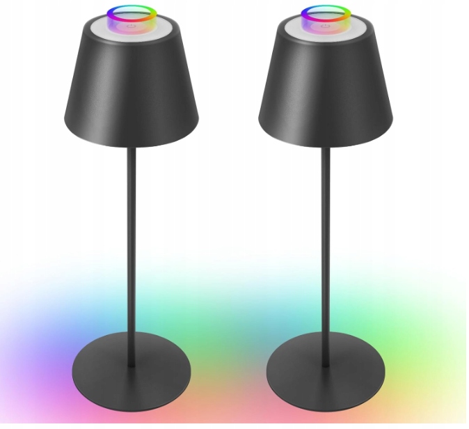 Uuffoo Bezdrátová stolní Led lampa 8 barev 2 kusy