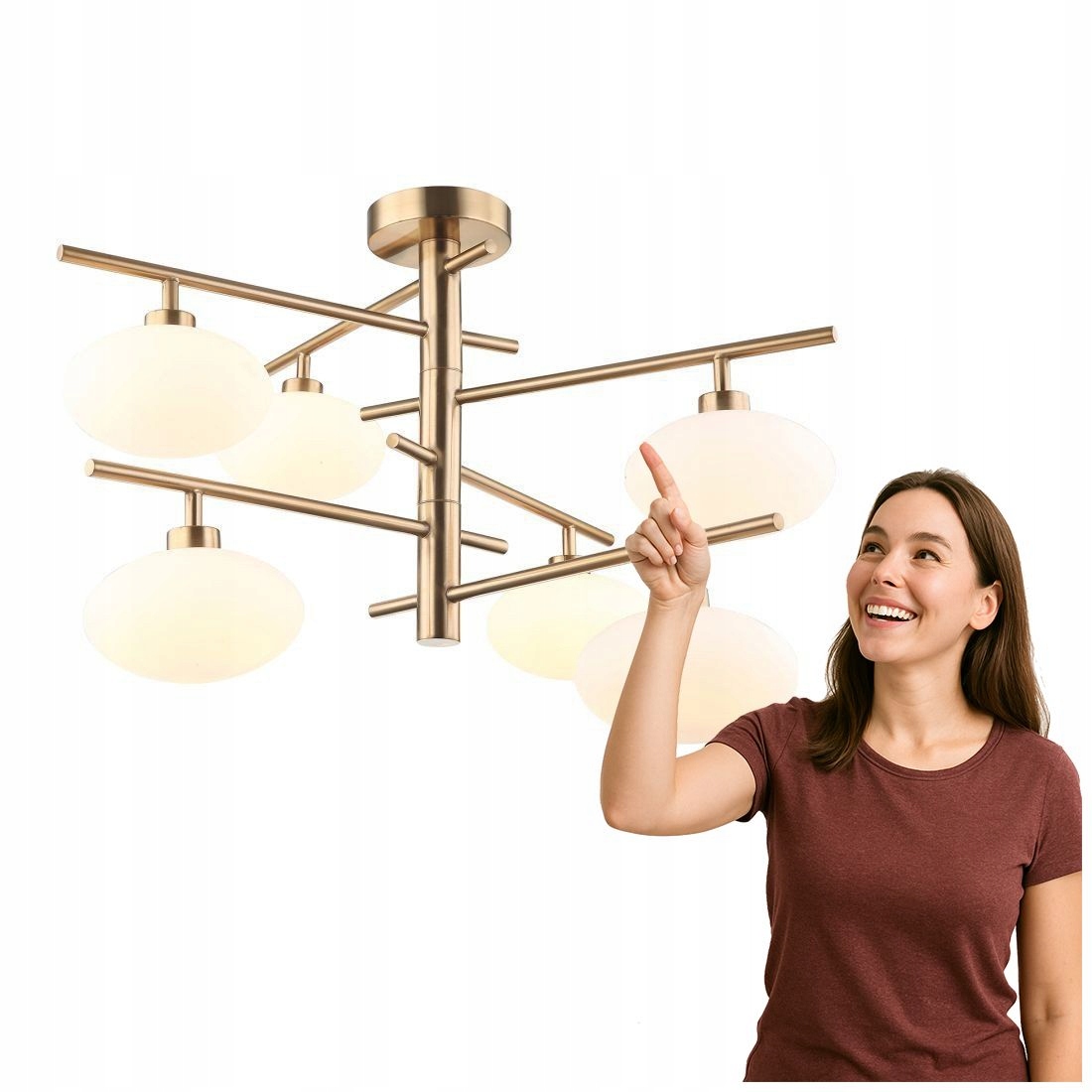 Stropní svítidlo Fiorenzo MXM3661-6 Bro+w Italux