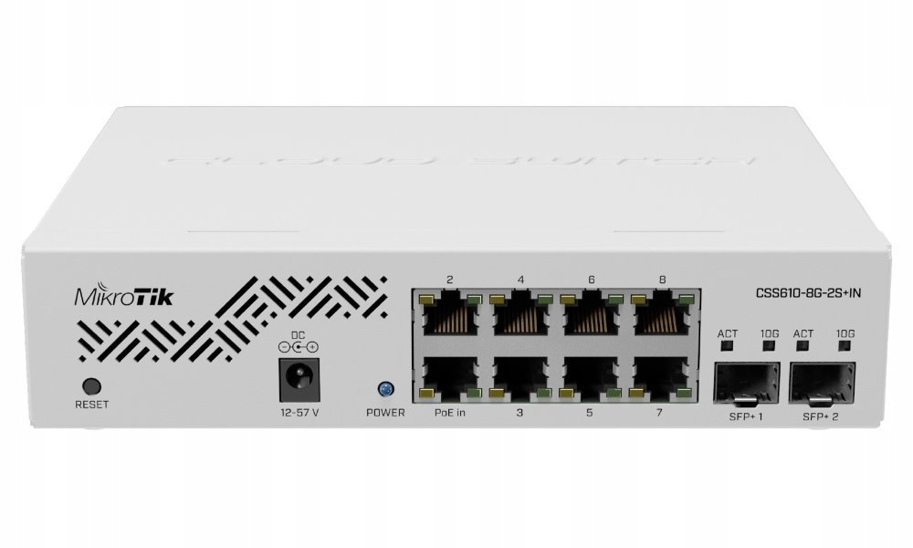 MikroTik CSS610-8G-2S+IN, 8port cloud switch CSS610-8G-2S+IN