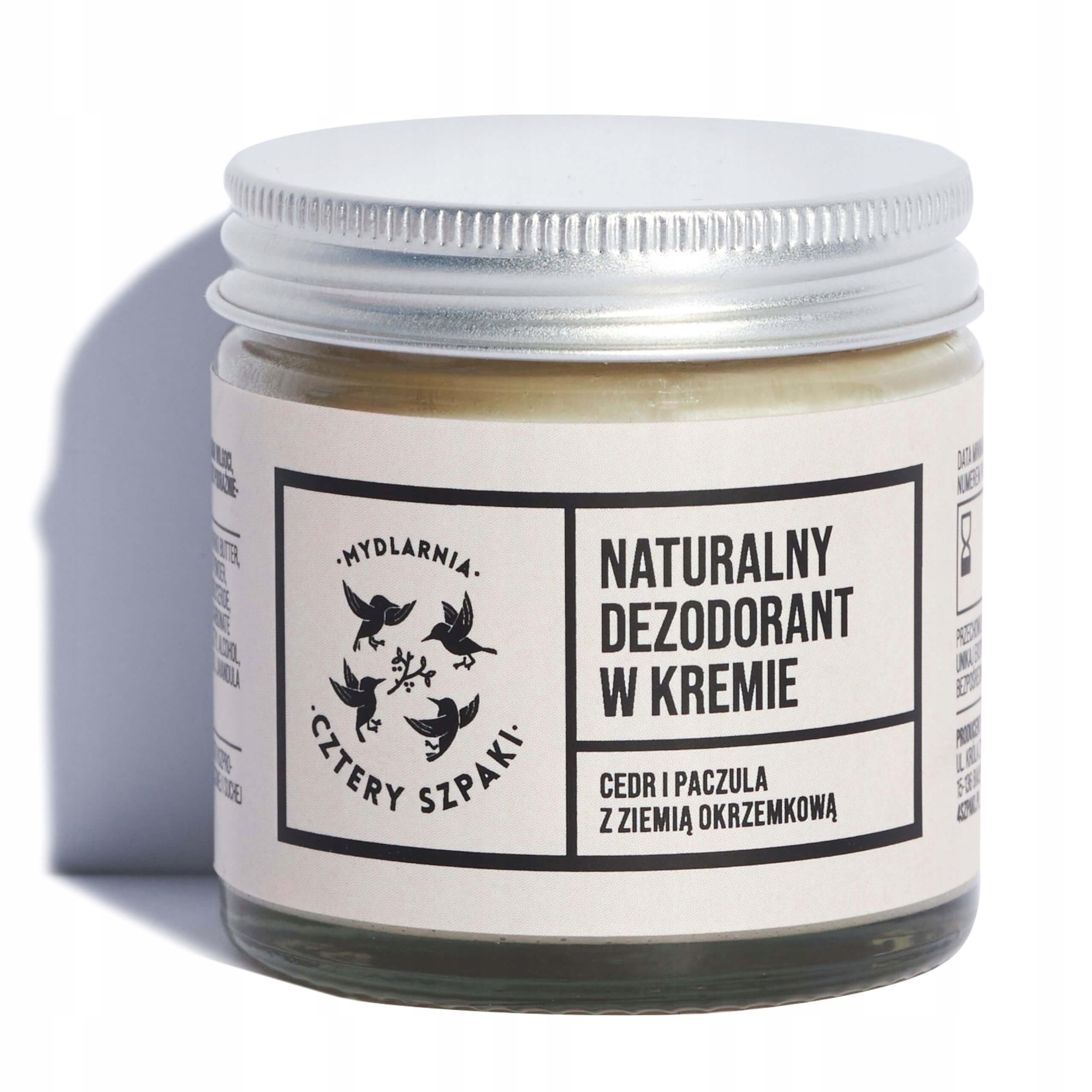 

4 Szpaki Dezodorant w kremie Cedr i Paczula 60 ml
